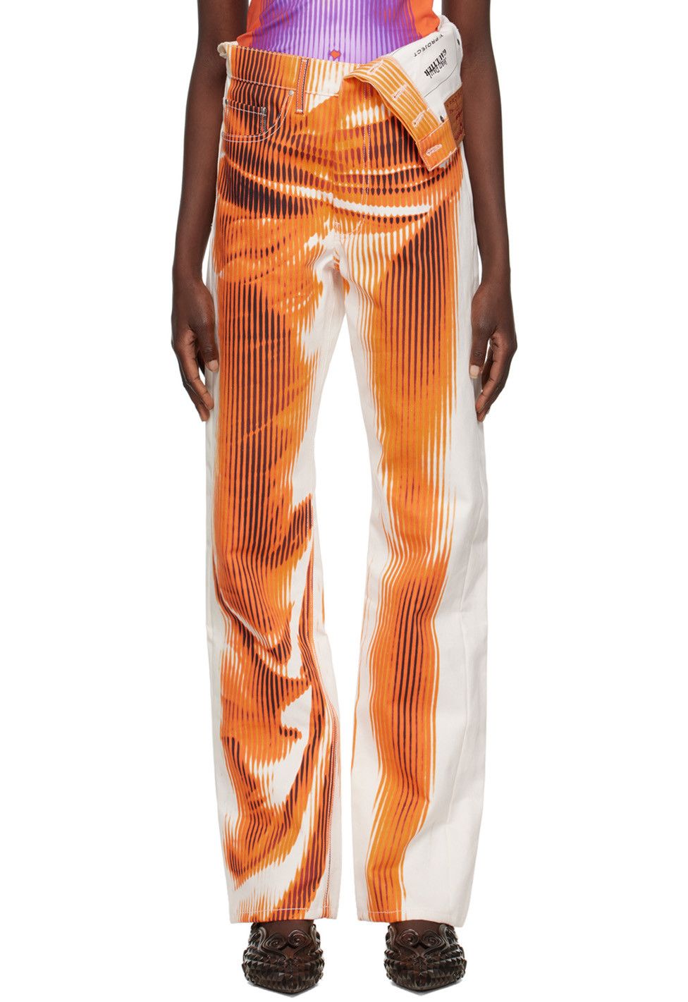 Jean Paul Gaultier × Y/Project Body morph trompe l'oeil denim jeans Size US 28 / EU 44 - 6 Thumbnail