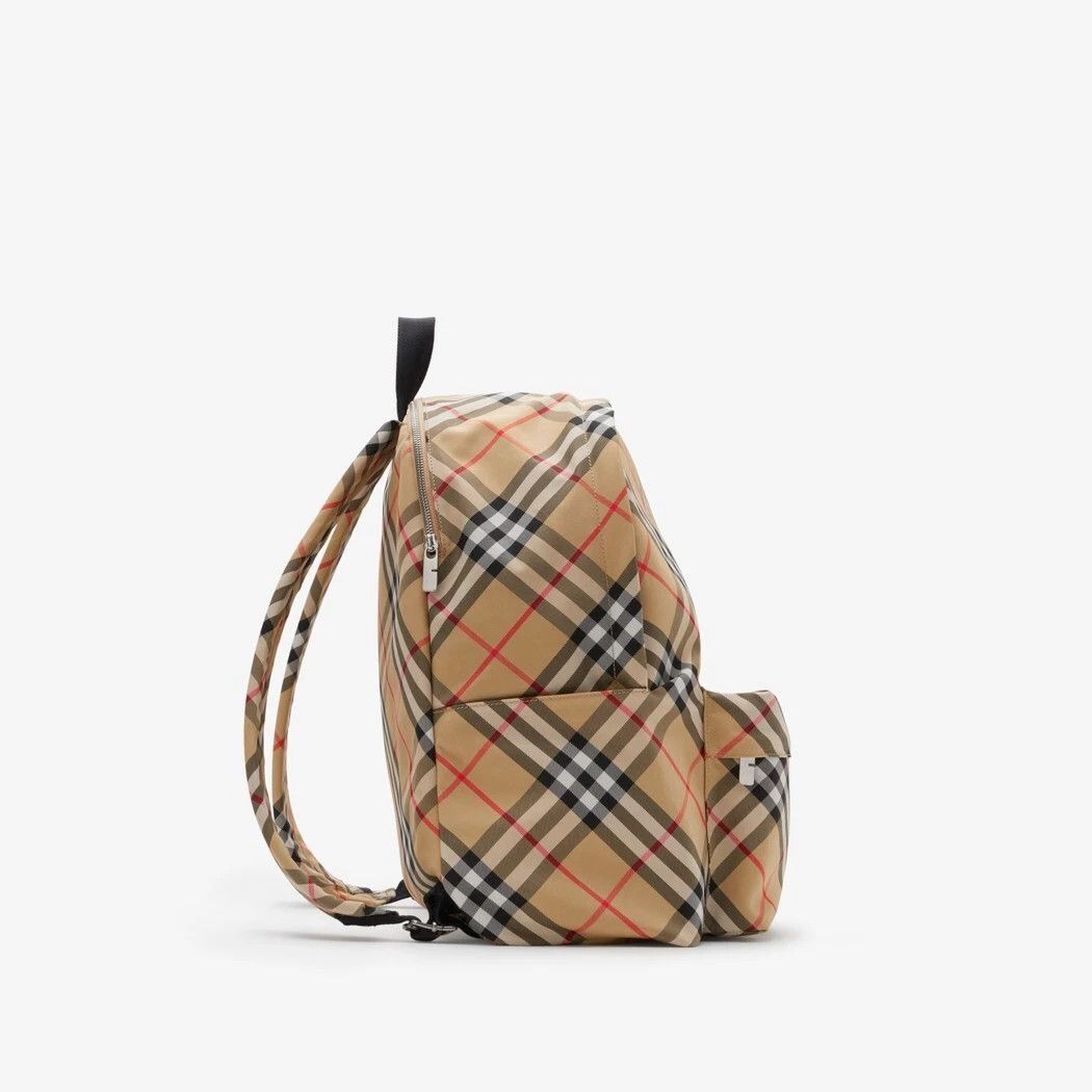 Burberry BURBERRY Check Sand Beige Backpack New Size ONE SIZE - 2 Thumbnail