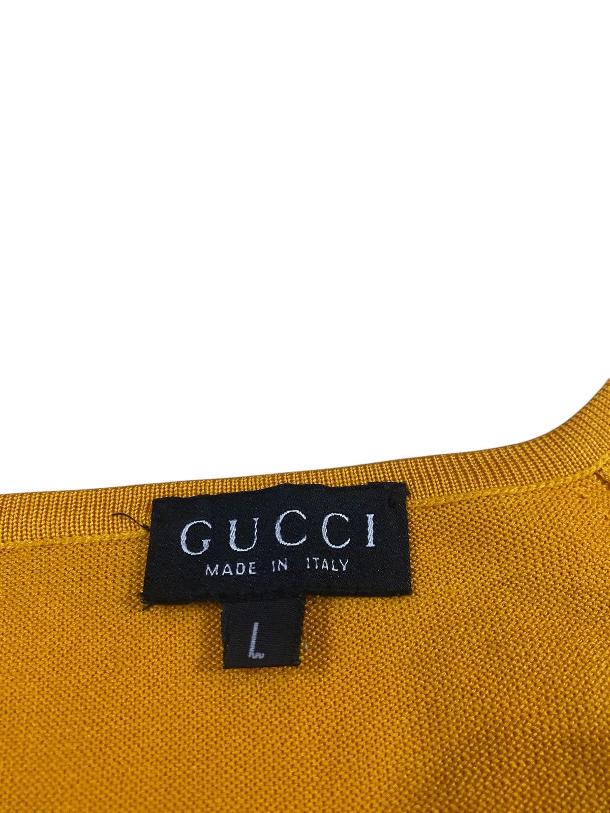 Gucci × Vintage Vintage Gucci V-Neck Shirt Size S / US 4 / IT 40 - 4 Thumbnail