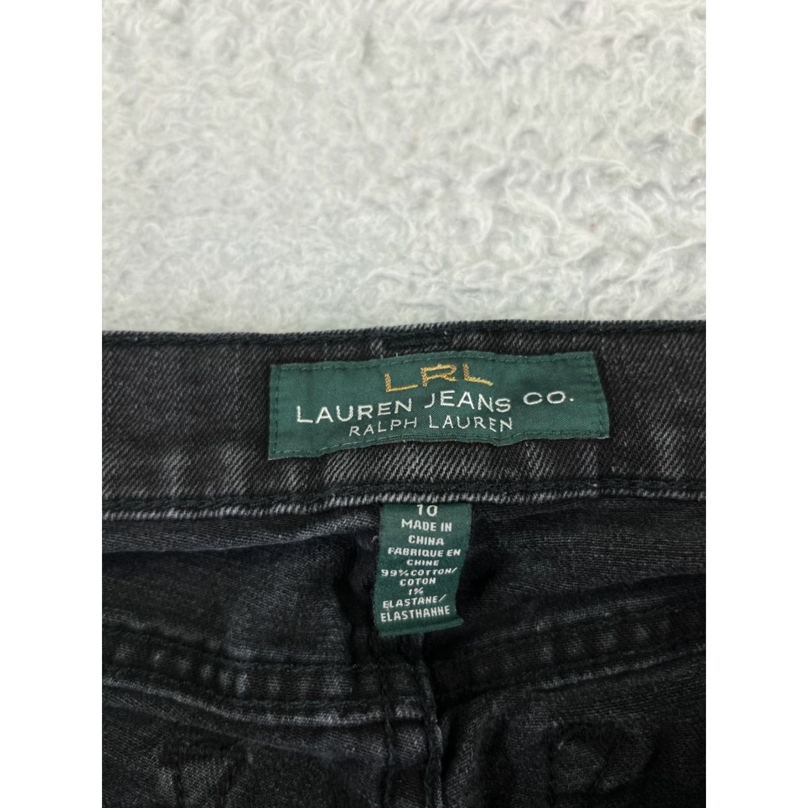 Ralph Lauren Lauren Ralph Lauren Jeans Women 10 Black Denim Straight Mid Rise 30x30 Size 32" / US 10 / IT 46 - 6 Thumbnail