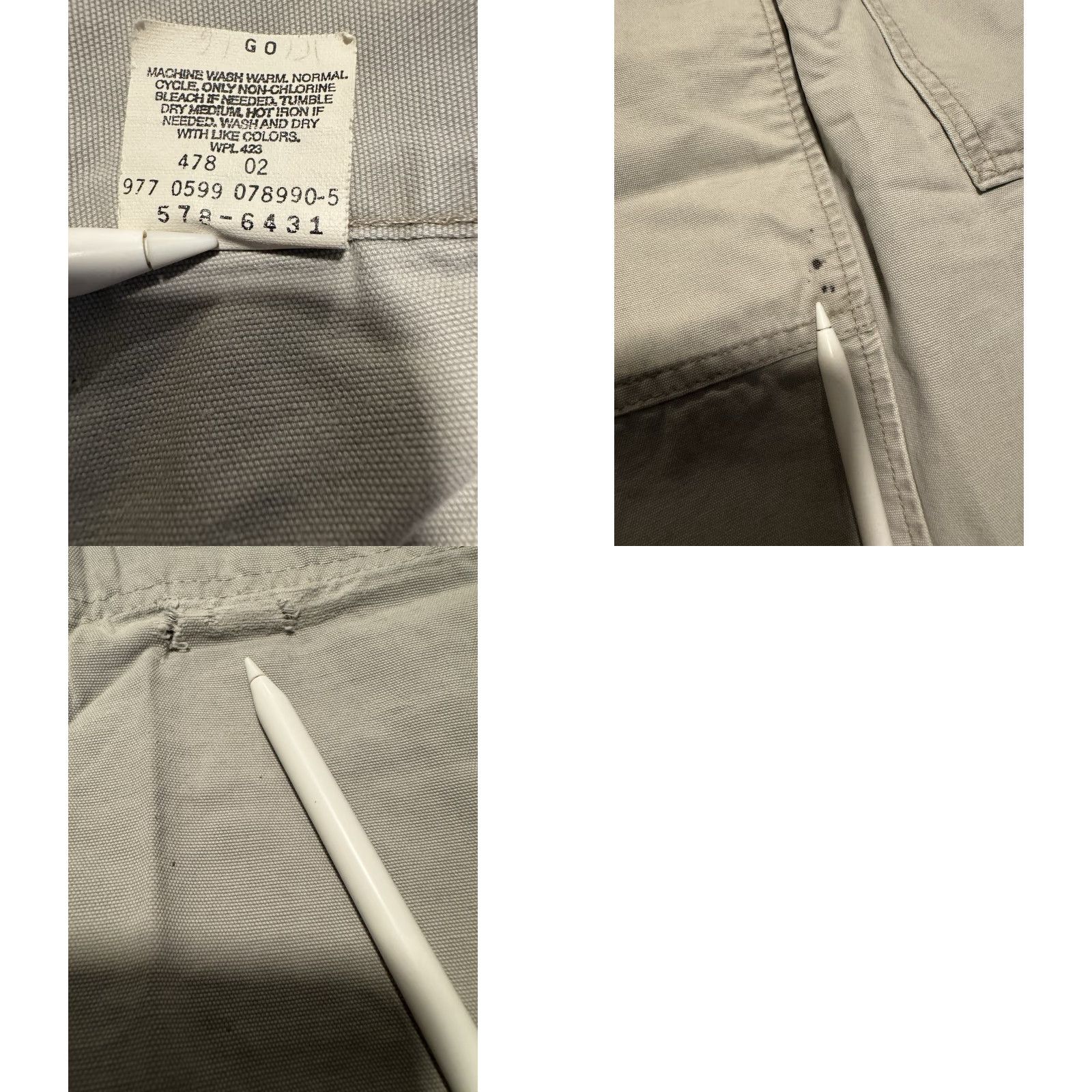 Levi's VINTAGE Levi's Dry Goods Pants Mens Beige Cargo Baggy 36x32 90s Skate Straight Canvas 5-Pocket Jeans Style Mens Size US 36 / EU 52 - 11 Thumbnail