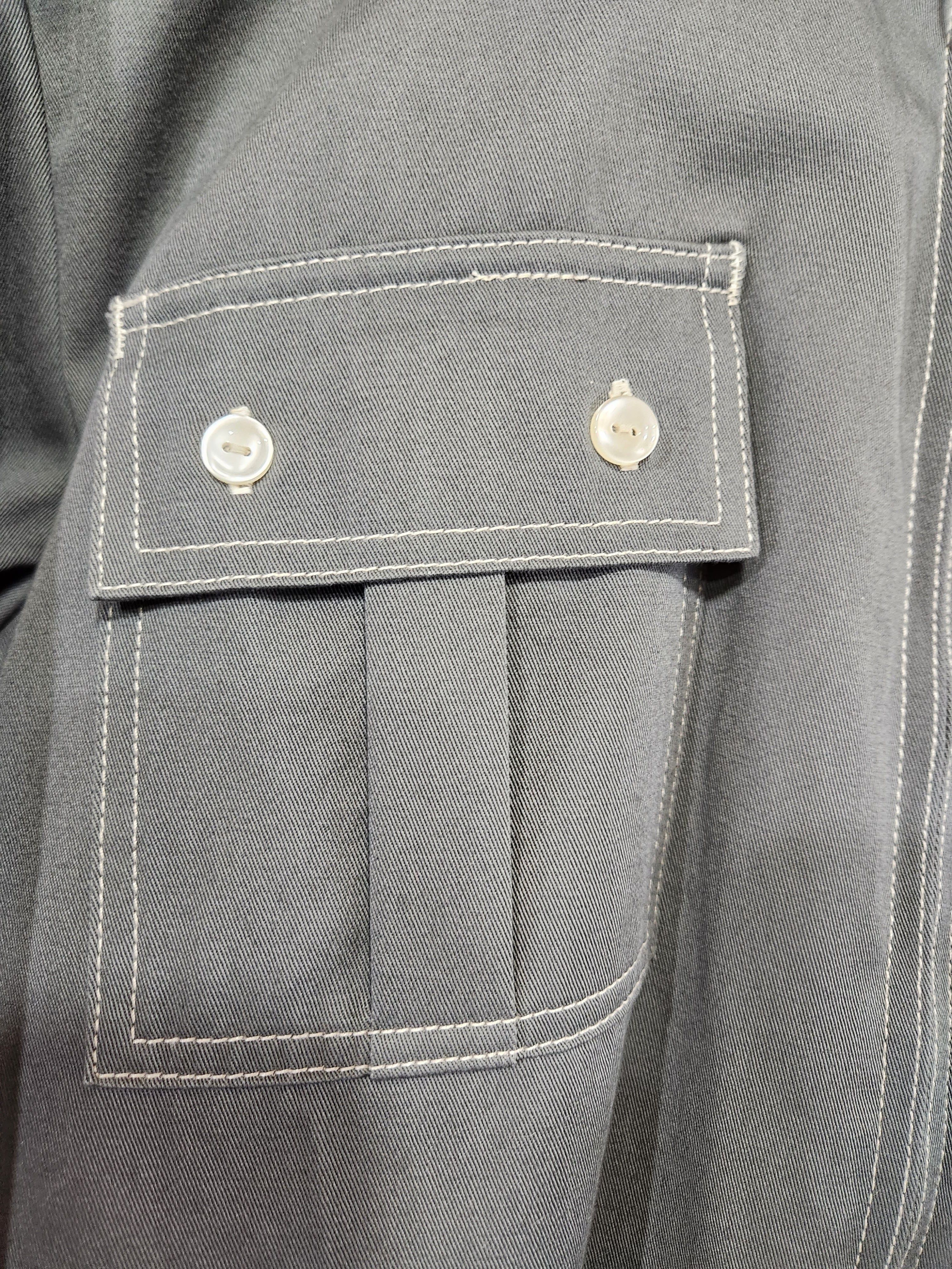 Vintage MR. CALIFORNIA South Lake 100% Cotton Grey Chore Coat Size US S / EU 44-46 / 1 - 5 Thumbnail