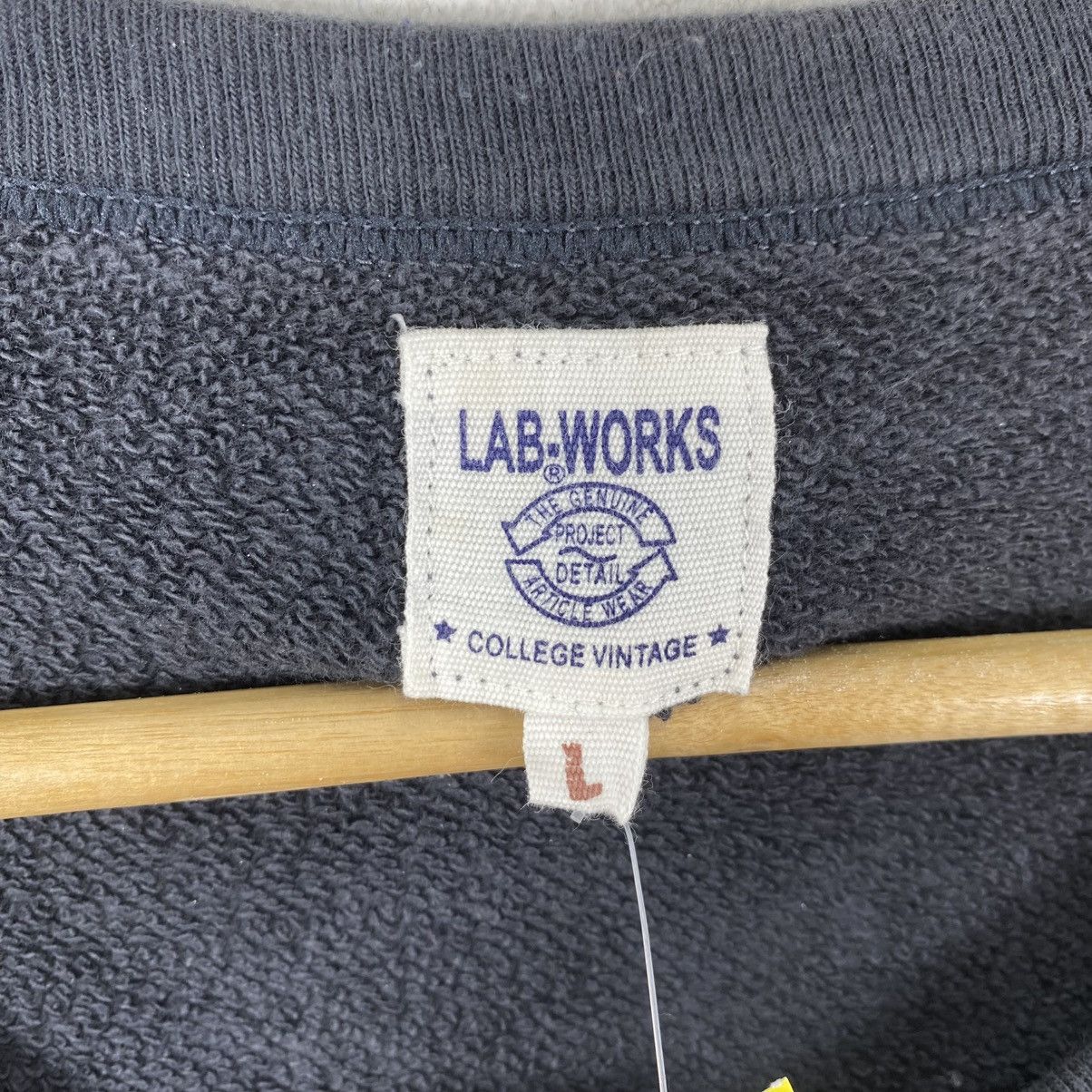 Japanese Brand Vtg Lab-Works College Crewneck Sweatshirt Black L Made Japan Size US L / EU 52-54 / 3 - 4 Thumbnail