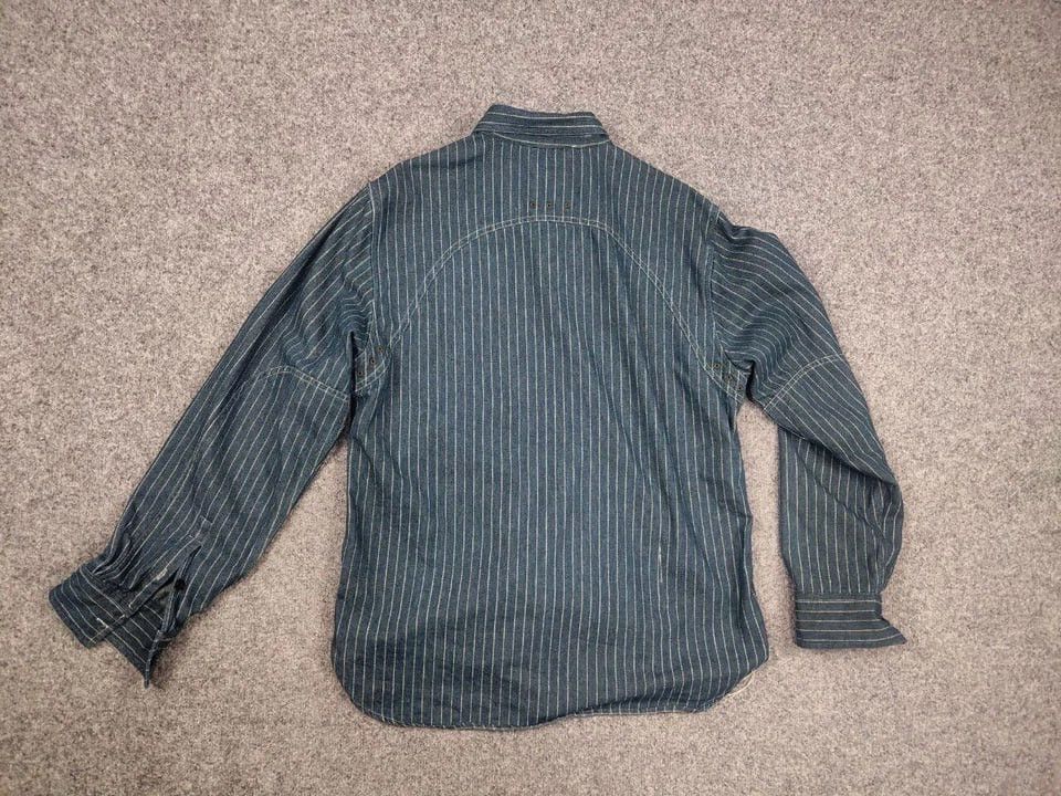 Japanese Brand Non Stock Flyer Japan Wabash Vent Hole Vintage Work Shirt Size US L / EU 52-54 / 3 - 10 Thumbnail