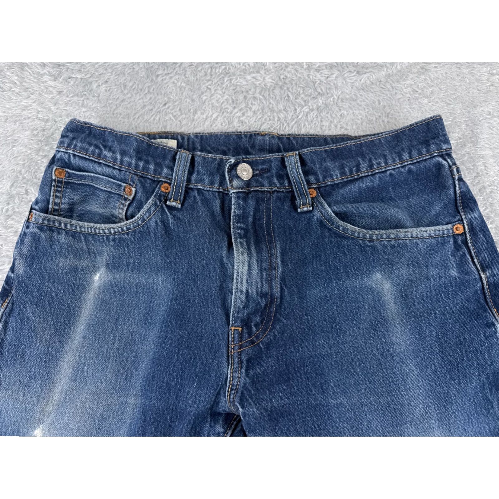 Levi's Levis Jeans Adult 31 Blue Denim 505 Cotton Big E 30x29 Levi's 500 Series Regular Slim Read Size US 31 - 4 Thumbnail