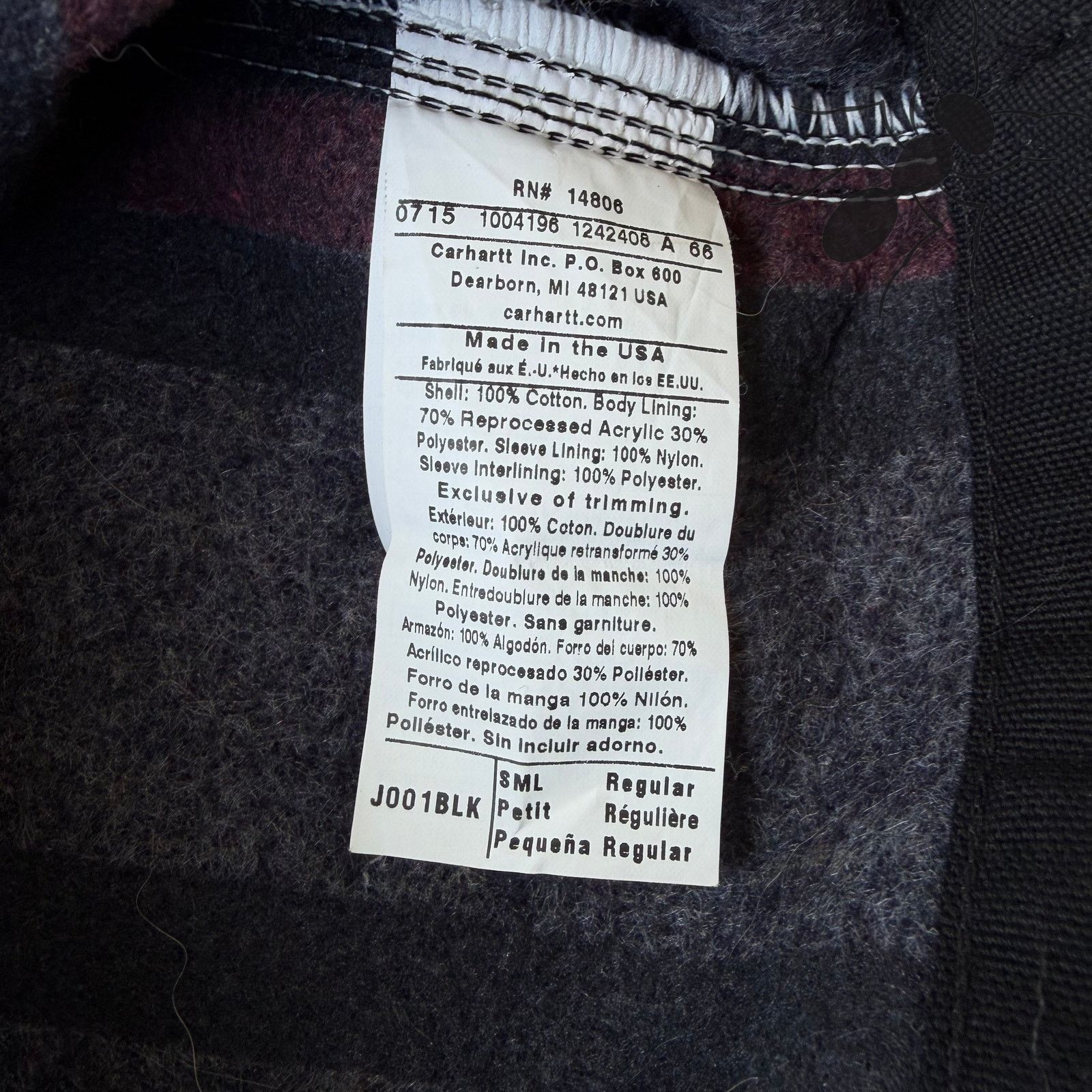 Carhartt × Vintage Carhartt J001 black Detroit work wear jacket Size US S / EU 44-46 / 1 - 5 Thumbnail