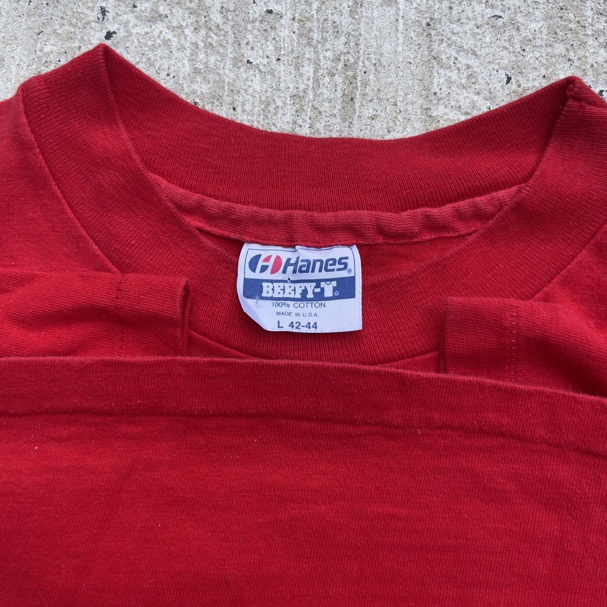 Hanes Vintage 80s FREE SOUTH AFRICA Hanes Single Stitch Shirt Size US L / EU 52-54 / 3 - 4 Thumbnail