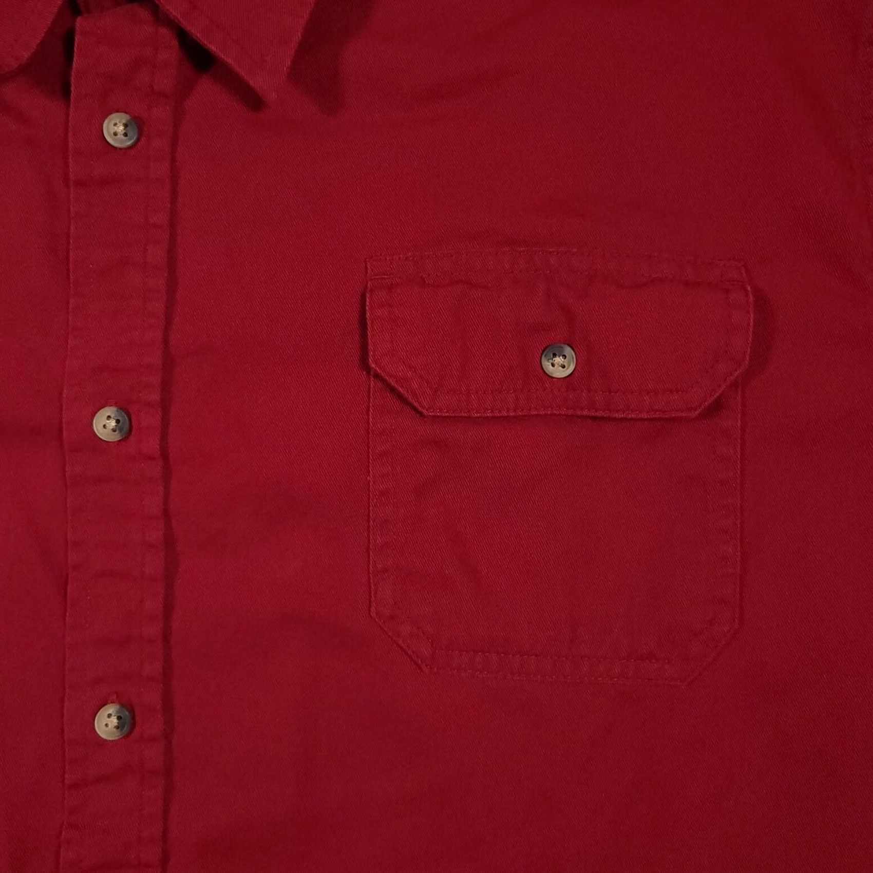 Wrangler Wrangler Shirt Mens 2XL Maroon Button Up Western Cowboy Rodeo Workwear Heavy Size US XXL / EU 58 / 5 - 4 Thumbnail