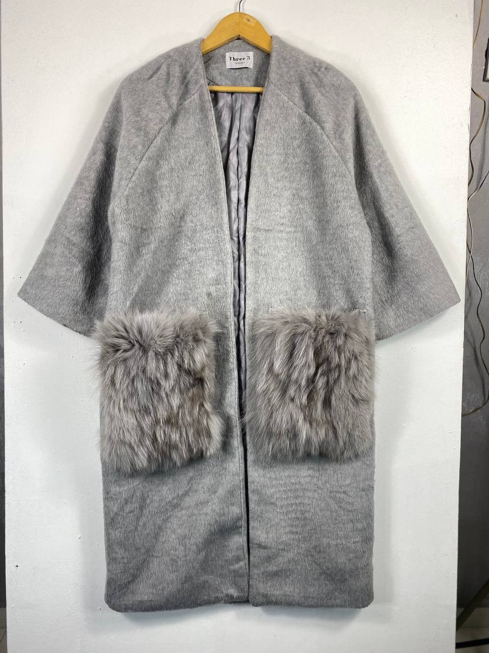 Japanese Brand japanese brand faux fur cardigan long jacket Size L / US 10 / IT 46 - 1 Thumbnail