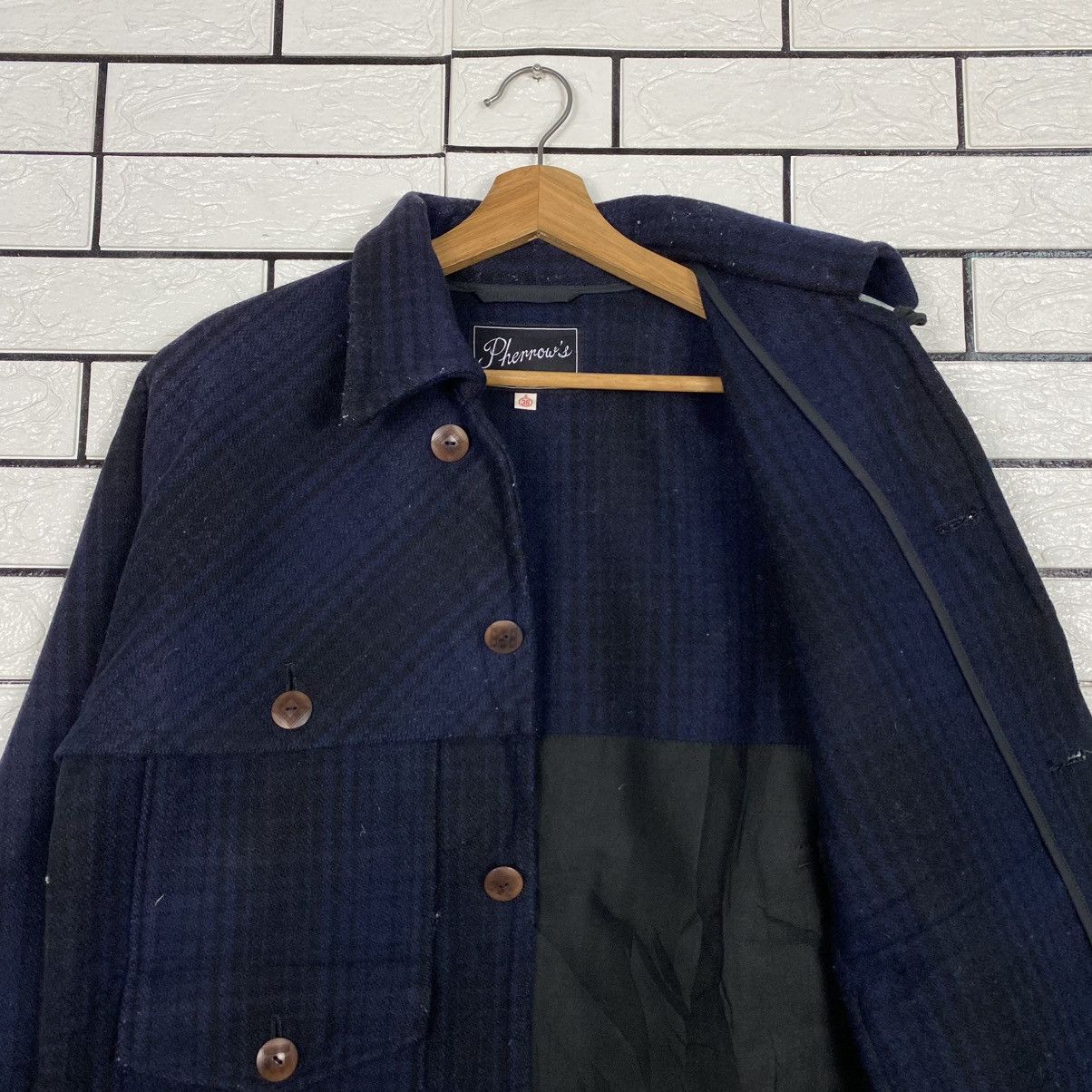Pherrow's 🔥VINTAGE WOOL MACKINAW JACKET TARTAN DESIGN PHERROW’S Size US S / EU 44-46 / 1 - 13 Thumbnail