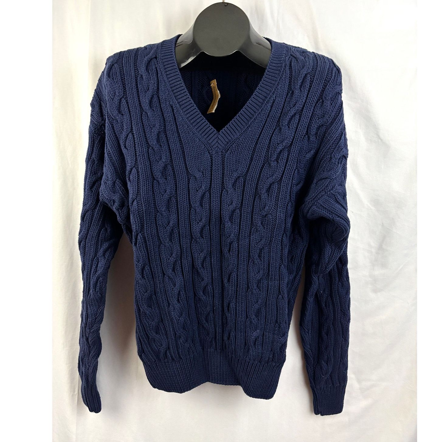 Abercrombie & Fitch Abercrombie & Fitch Cable Knit V-Neck Sweater XL Vintage Size US XL / EU 56 / 4 - 9 Thumbnail