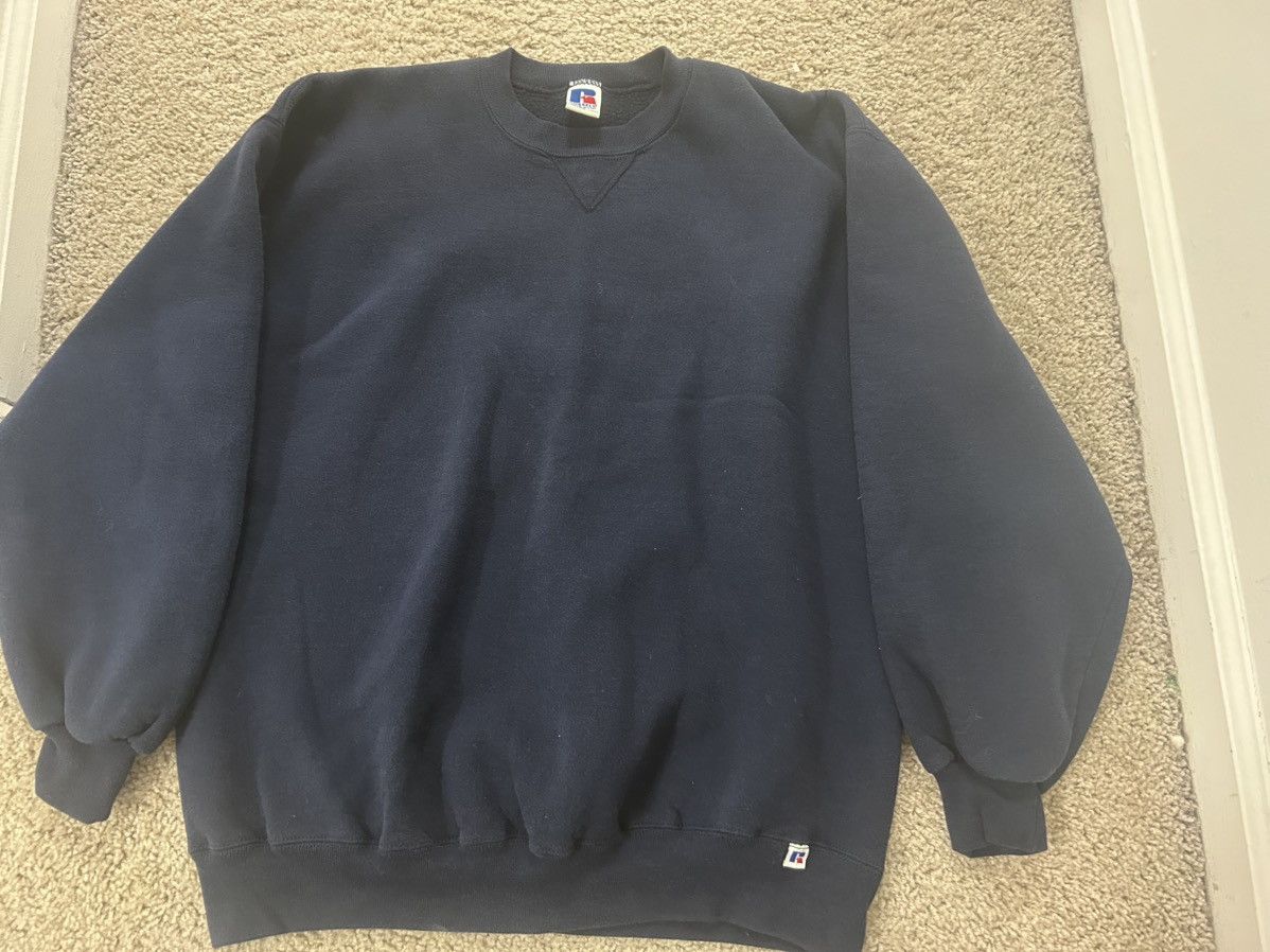 Russell Athletic × Vintage Russell Athletic y2k vintage blue sweatshirt XL Size US XL / EU 56 / 4 - 1 Thumbnail