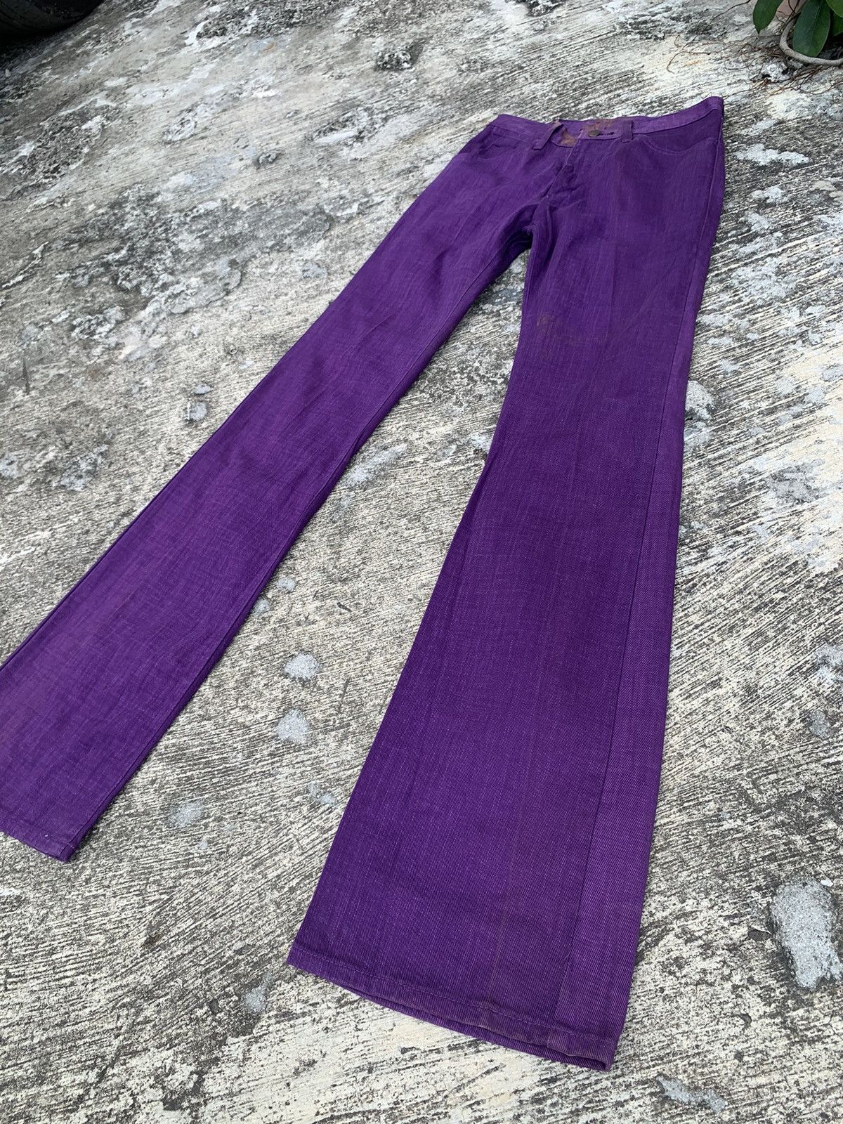 If Six Was Nine × Vintage × Wrangler Flare wrangler bootcut jeans western wear rare calour Size 28" / US 6 / IT 42 - 3 Thumbnail
