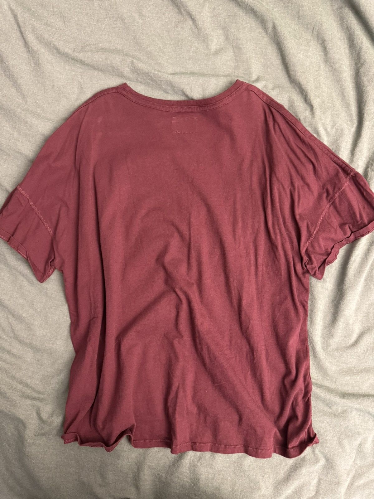 Rhude Rhude Burgundy Tee Size US XL / EU 56 / 4 - 5 Thumbnail
