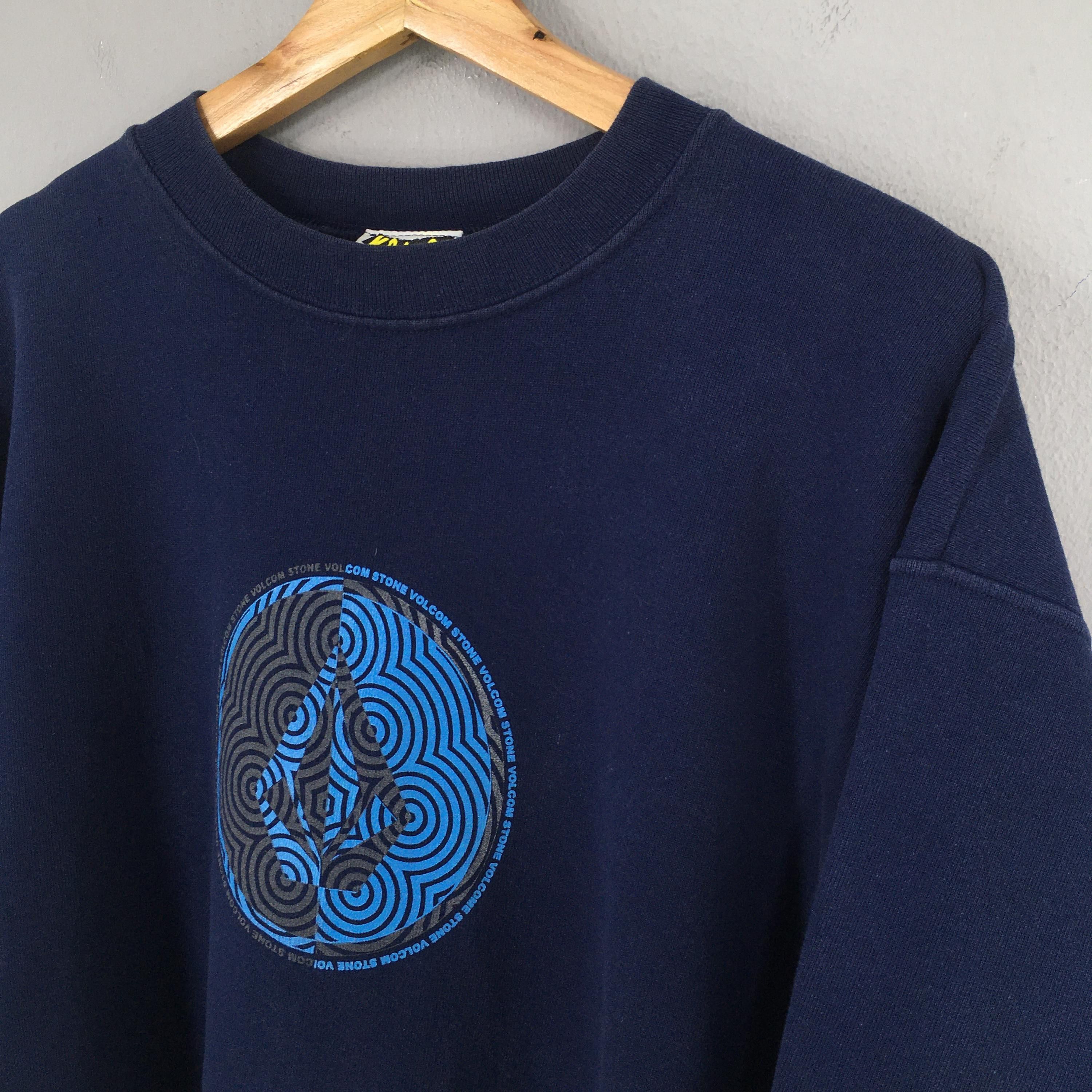 Vintage × Volcom Vintage 90s Volcom Skateboarding Blue Sweatshirt Medium Size US M / EU 48-50 / 2 - 3 Thumbnail