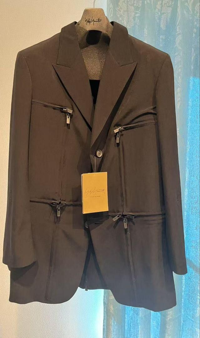 Yohji Yamamoto POUR HOMME 25ss Triacetate zipper jacket HP-J15-500 Size US M / EU 48-50 / 2 - 1 Thumbnail
