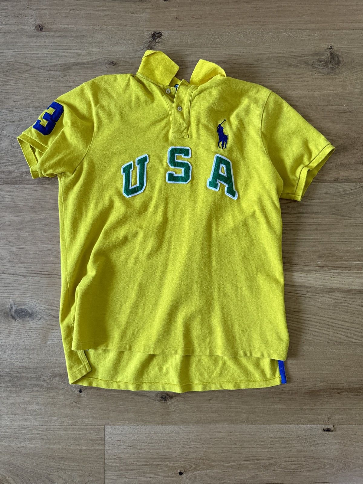 Polo Ralph Lauren Rare Yellow USA Polo Size US L / EU 52-54 / 3 - 1 Thumbnail