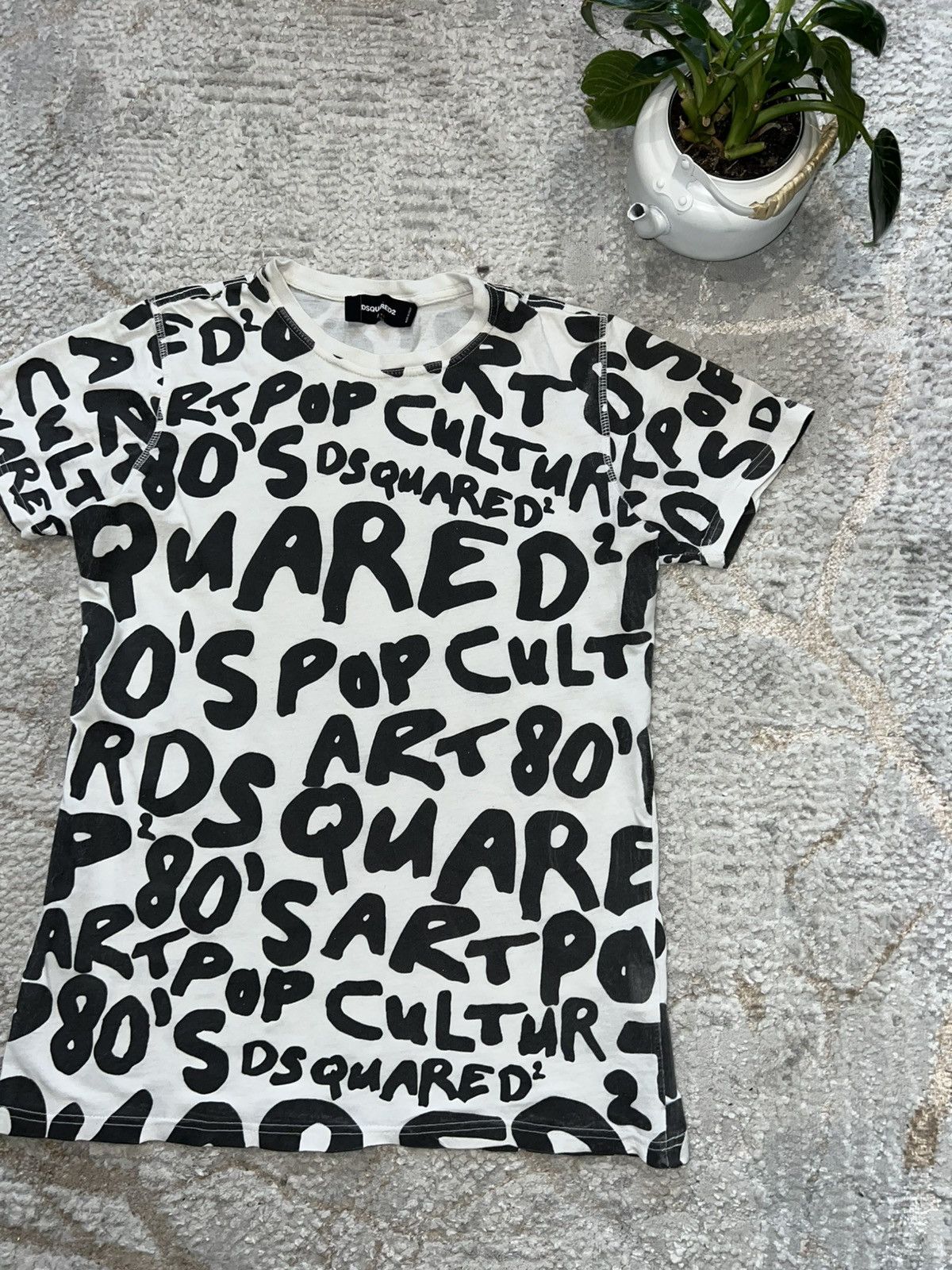Dsquared2 DSQUARED2 MULTI LOGO T-SHIRT Y2K TEE Size US M / EU 48-50 / 2 - 3 Thumbnail