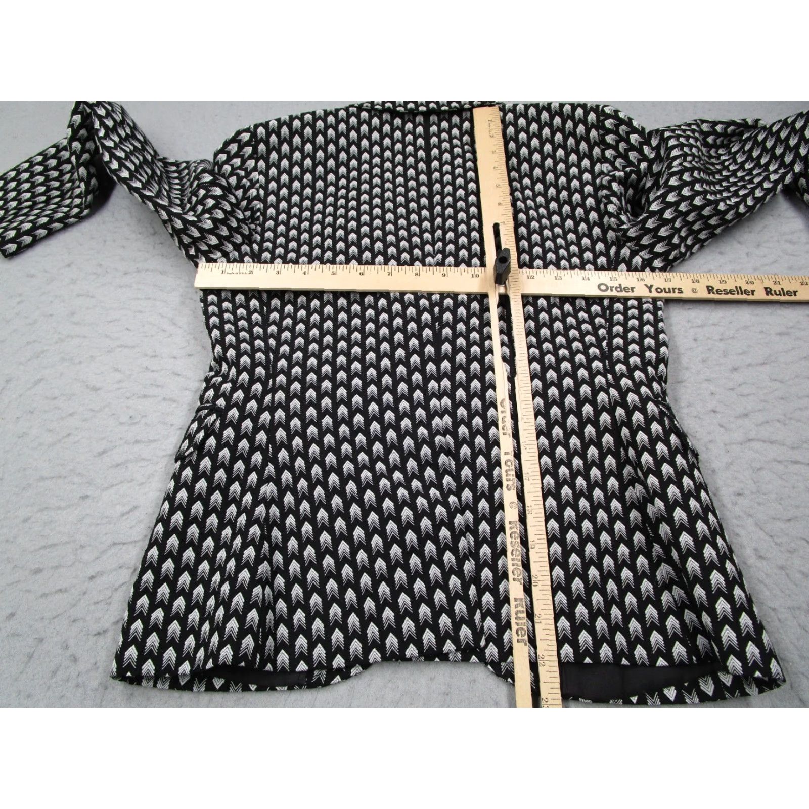 Rag & Bone Rag Bone Blazer Women 2 Black Arrow Print Bailey 2 Button Wool Blend Cotton Blend Jacket Cardigan? Size XS / US 0-2 / IT 36-38 - 5 Thumbnail