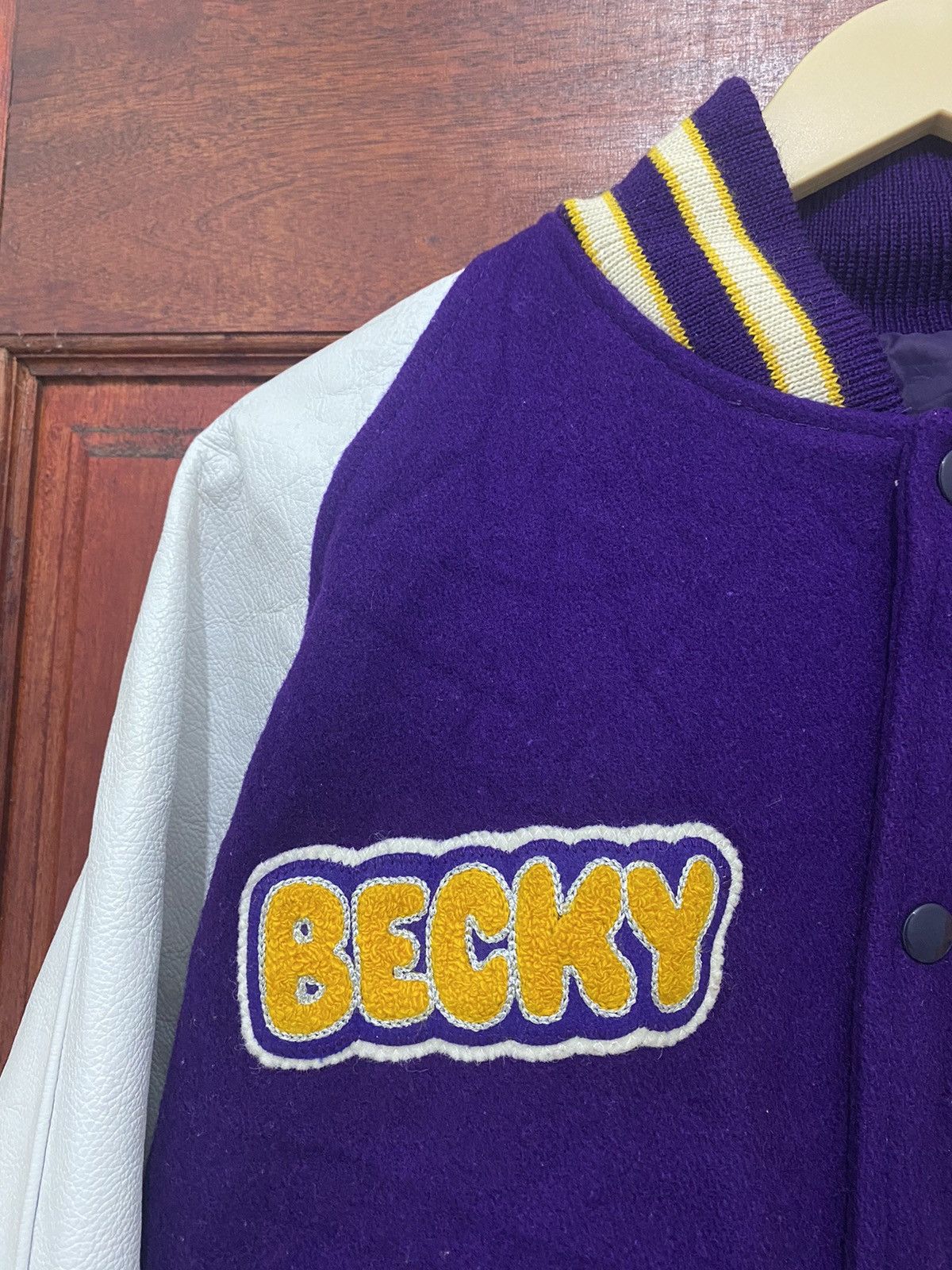 Hysteric Glamour 🇺🇸 Vintage Vikings Varsity Leather Wool Jacket Size US M / EU 48-50 / 2 - 6 Thumbnail