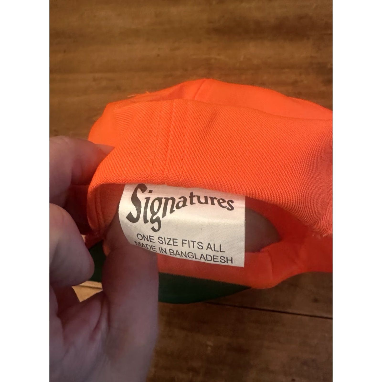 Vintage VINTAGE Orange SIGNATURES Snapback Trucker Hat Hunting ONE SIZE Men NEW Size ONE SIZE - 5 Thumbnail