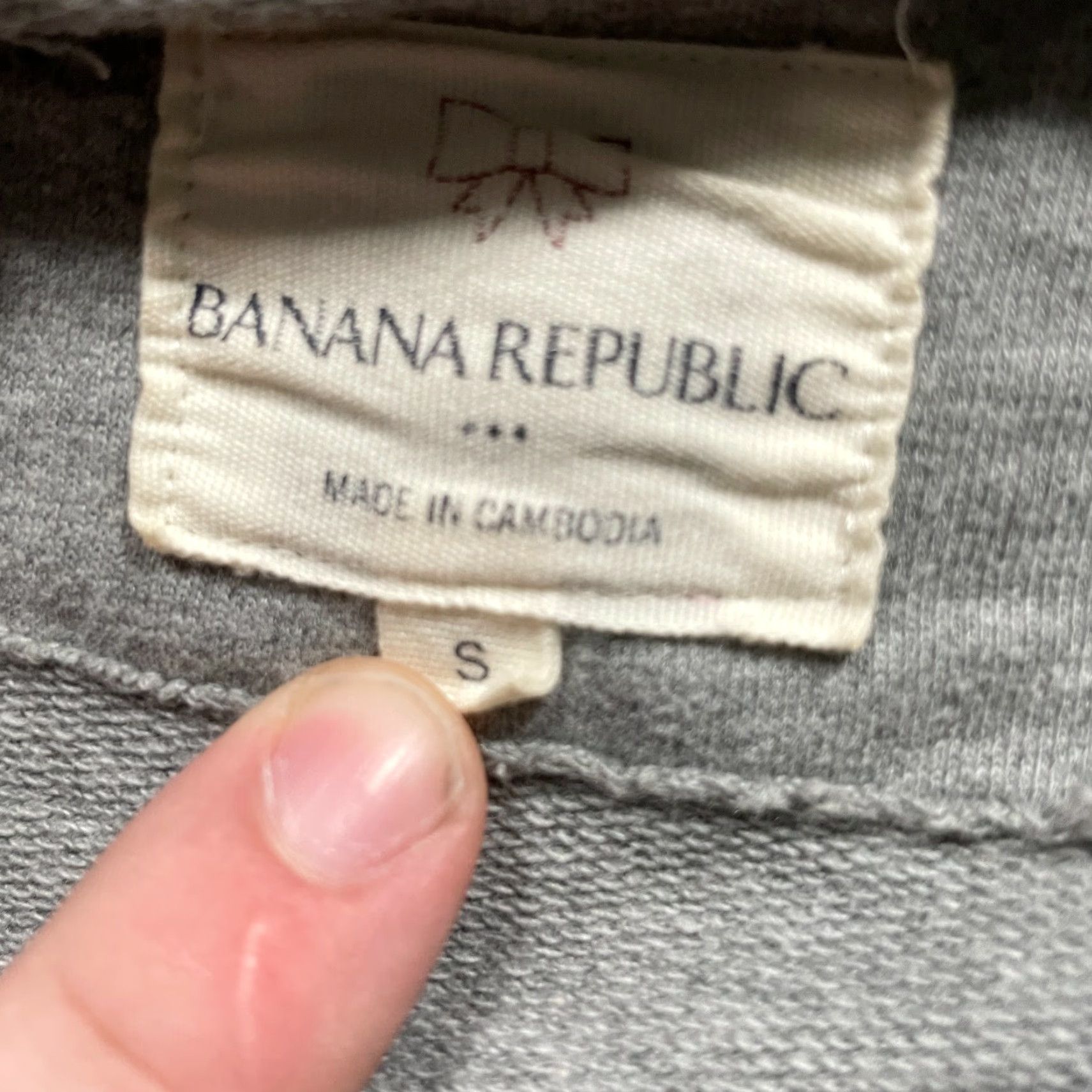 Banana Republic Banana Republic Hoodie Women S Small Gray Full Zip Logo Crest Long Sleeve Active Size S / US 4 / IT 40 - 3 Thumbnail