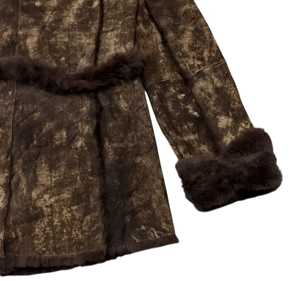 If Six Was Nine Vintage The Ballroom Rabbit Fur Hybrid Pigskin Leather Jaket Size S / US 4 / IT 40 - 10 Thumbnail