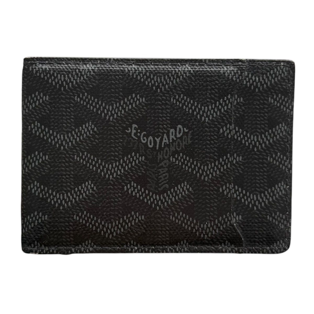 Goyard Jet Black Victoire Insert Card Holder Wallet