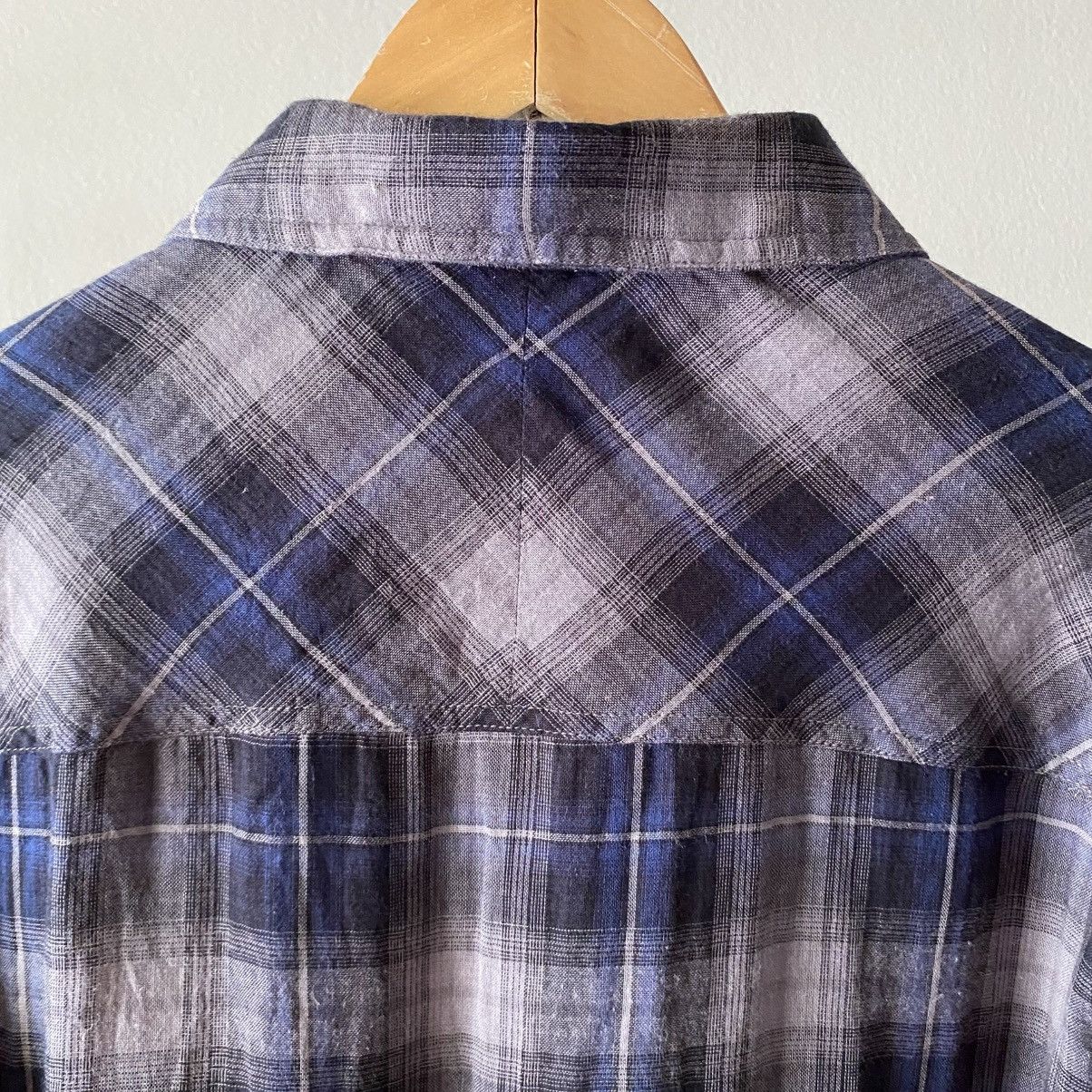 Neighborhood Neighborhood MEDIUM-REGULAR Navy Plaid Flannel Shirt Size US M / EU 48-50 / 2 - 4 Thumbnail