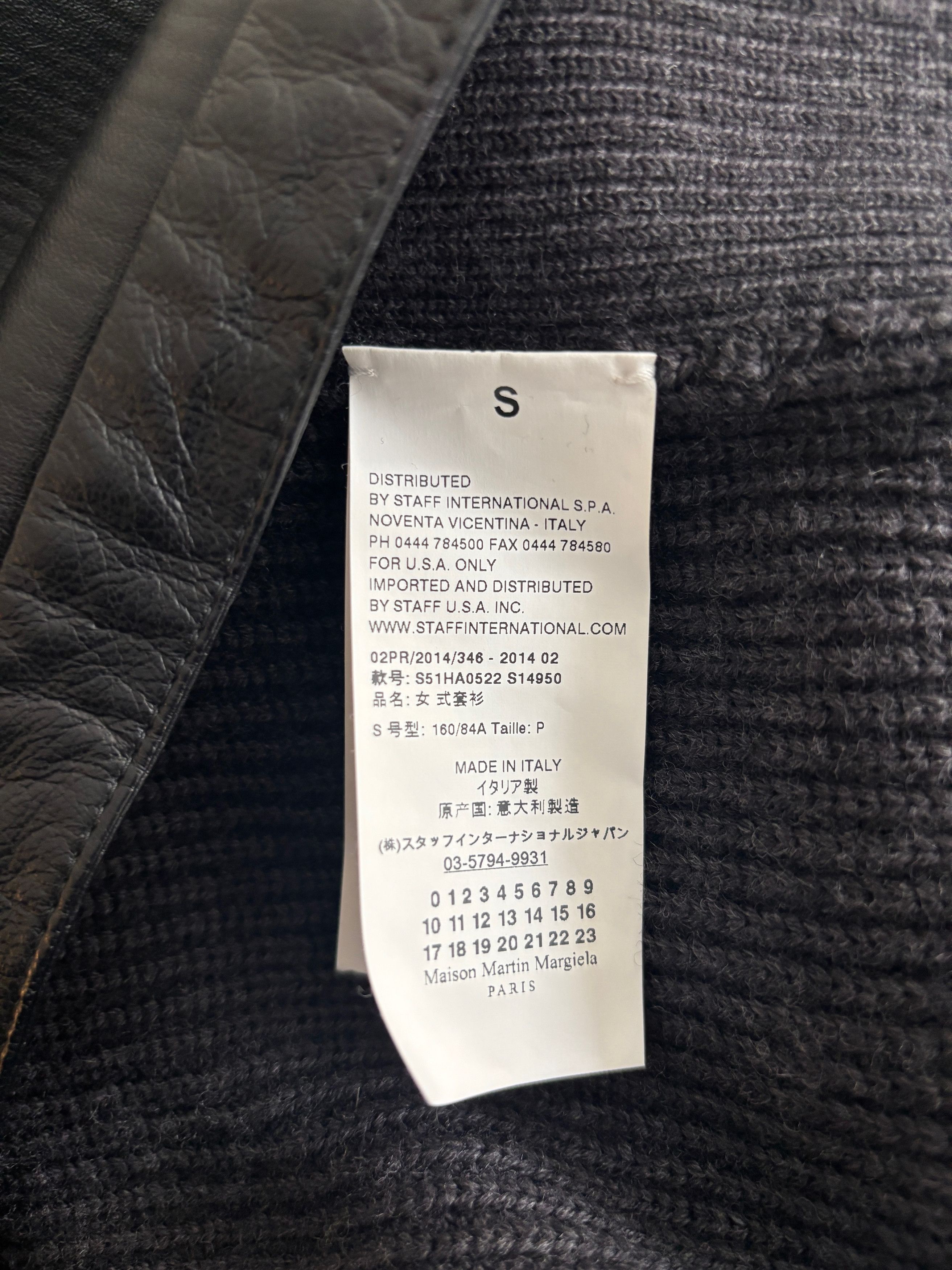 Maison Margiela RARE Black Leather Wool Shirt Jacket/ Tunic Size S / US 4 / IT 40 - 11 Thumbnail