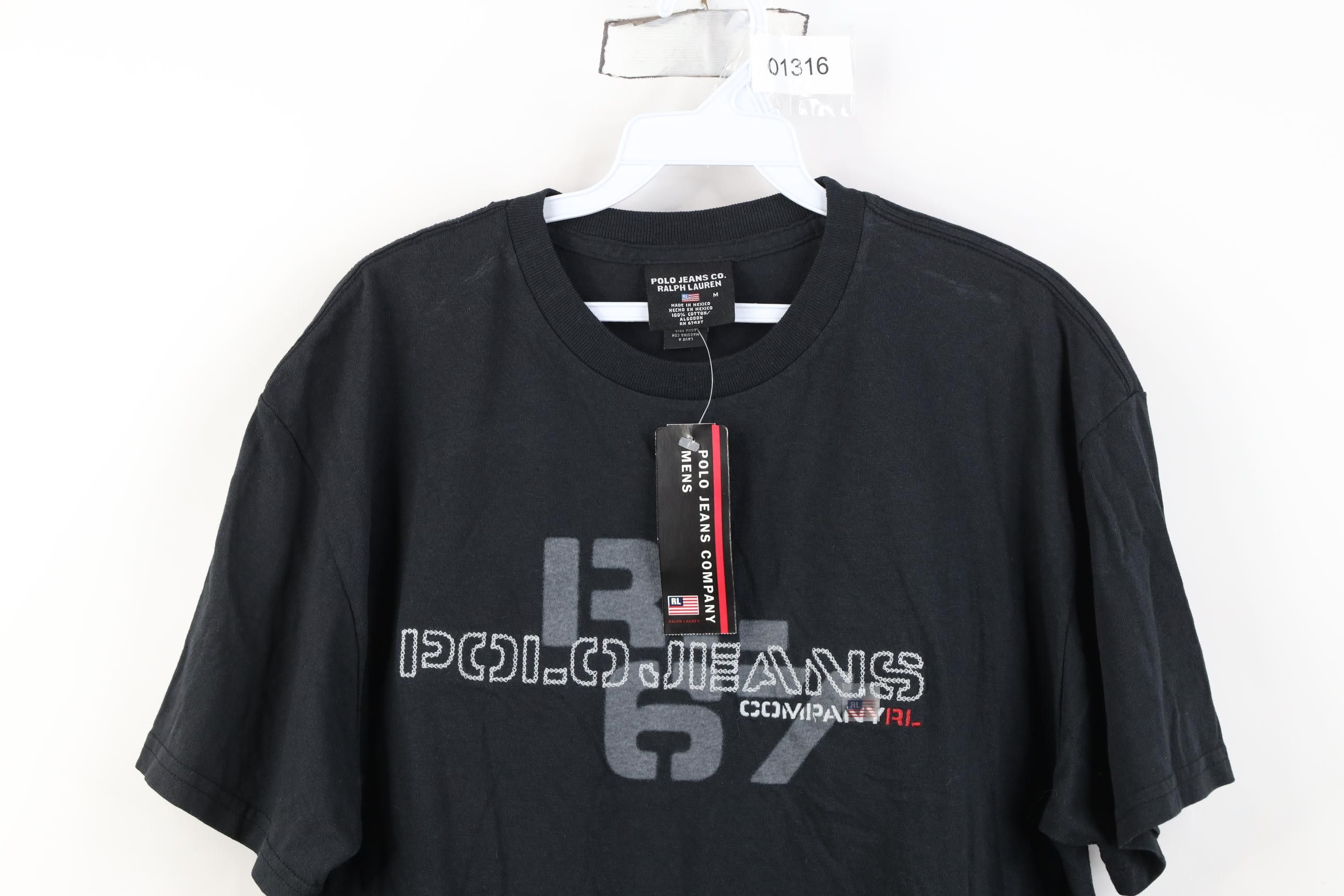 Polo Ralph Lauren Deadstock Vintage 90s Ralph Lauren Chain Stitch T-Shirt Size US M / EU 48-50 / 2 - 2 Thumbnail