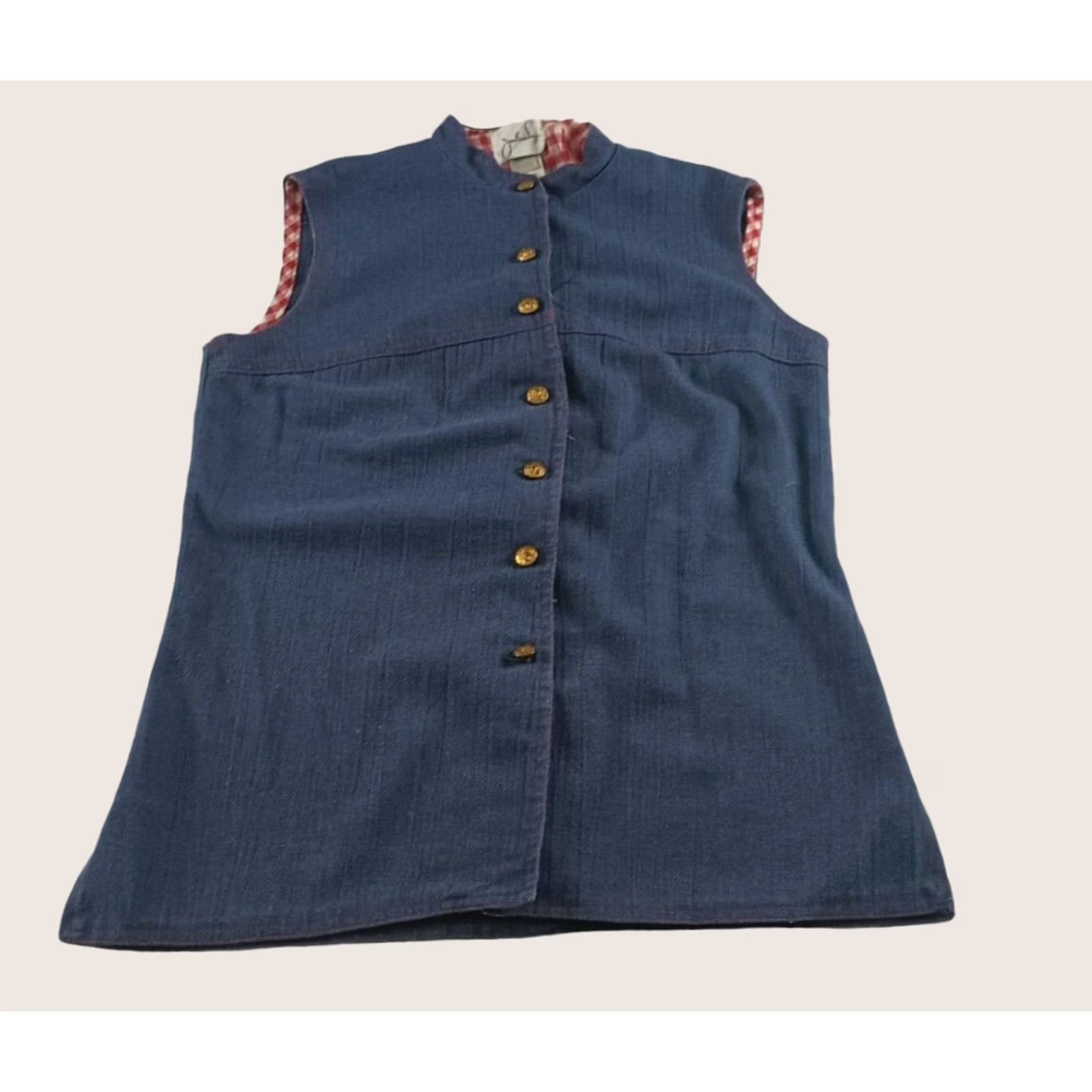 Vintage VINTAGE Jonathan Logan Womens Button Front Top Shirt Blue 13/14 Sleeveless Button-Up Casual Womens Size XL / US 12-14 / IT 48-50 - 1 Thumbnail