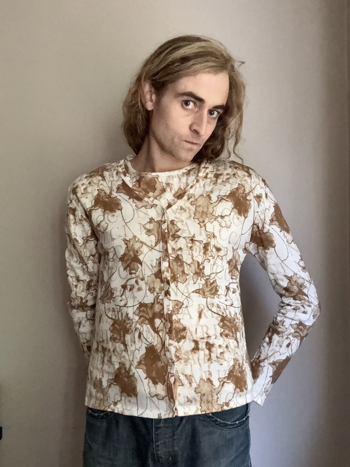 Nina Ricci Nina Ricci Autumnal Leaves/ Logo Print 2 Piece Twinset Size M / US 6-8 / IT 42-44 - 5 Thumbnail