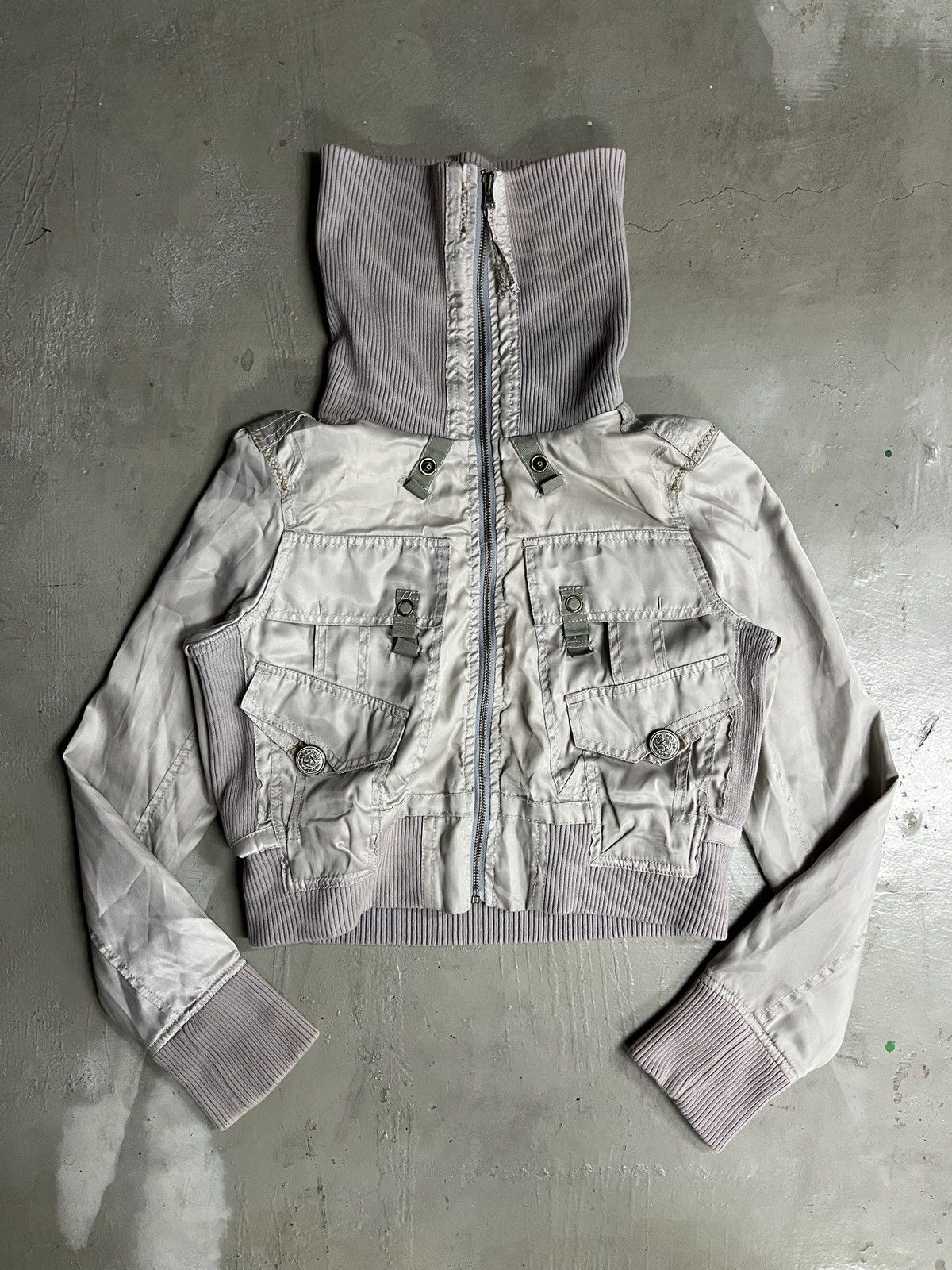 GOA 2000's Bono Vkei Nylon Jeansmith Tactical Bomber Jacket Size US S / EU 44-46 / 1 - 5 Thumbnail