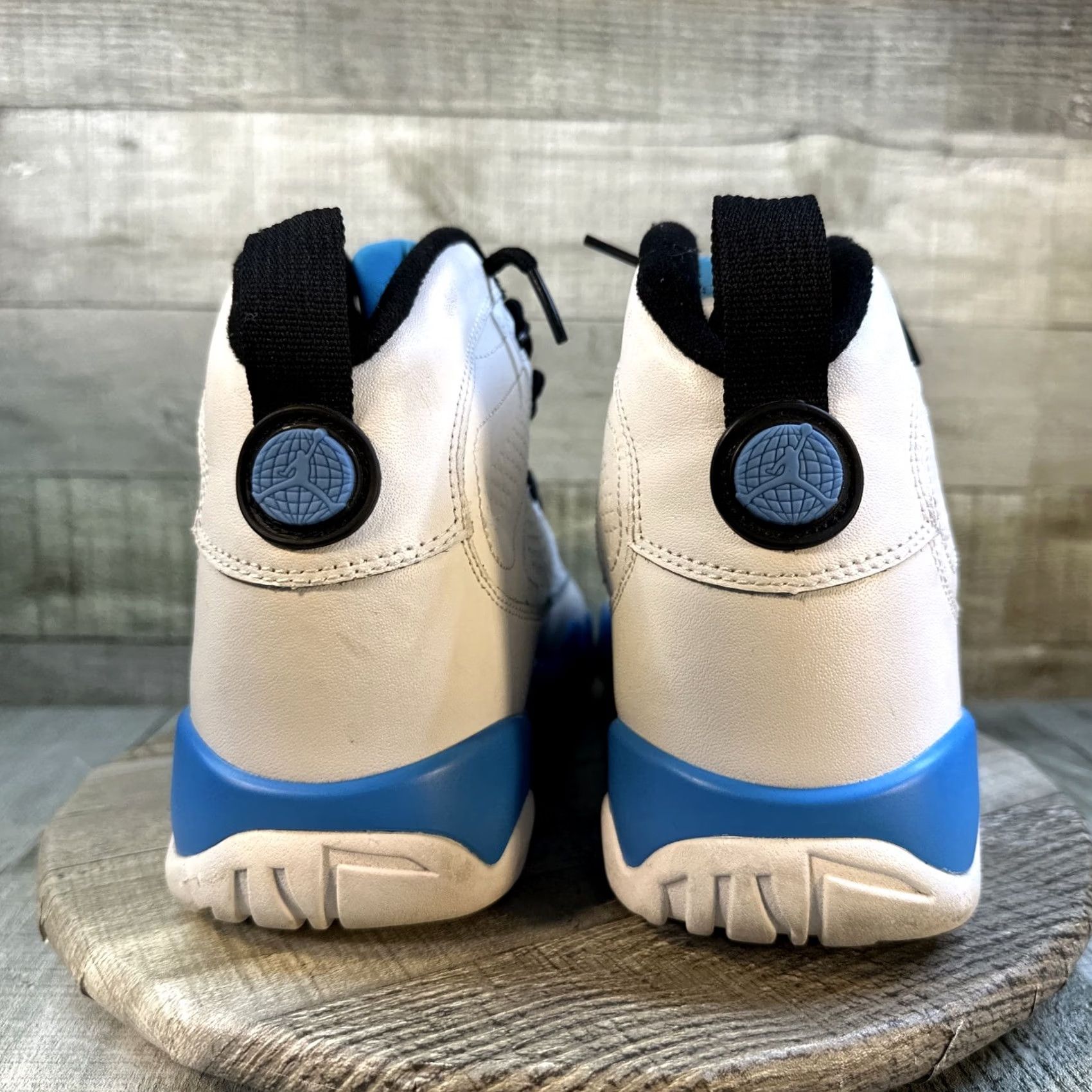 Jordan Brand Jordan 9 Retro Powder Blue Sneakers Men 9.5 2024 Summit White Black Dark Powder Blue Leather Athletic Size US 10 / EU 43 - 7 Thumbnail
