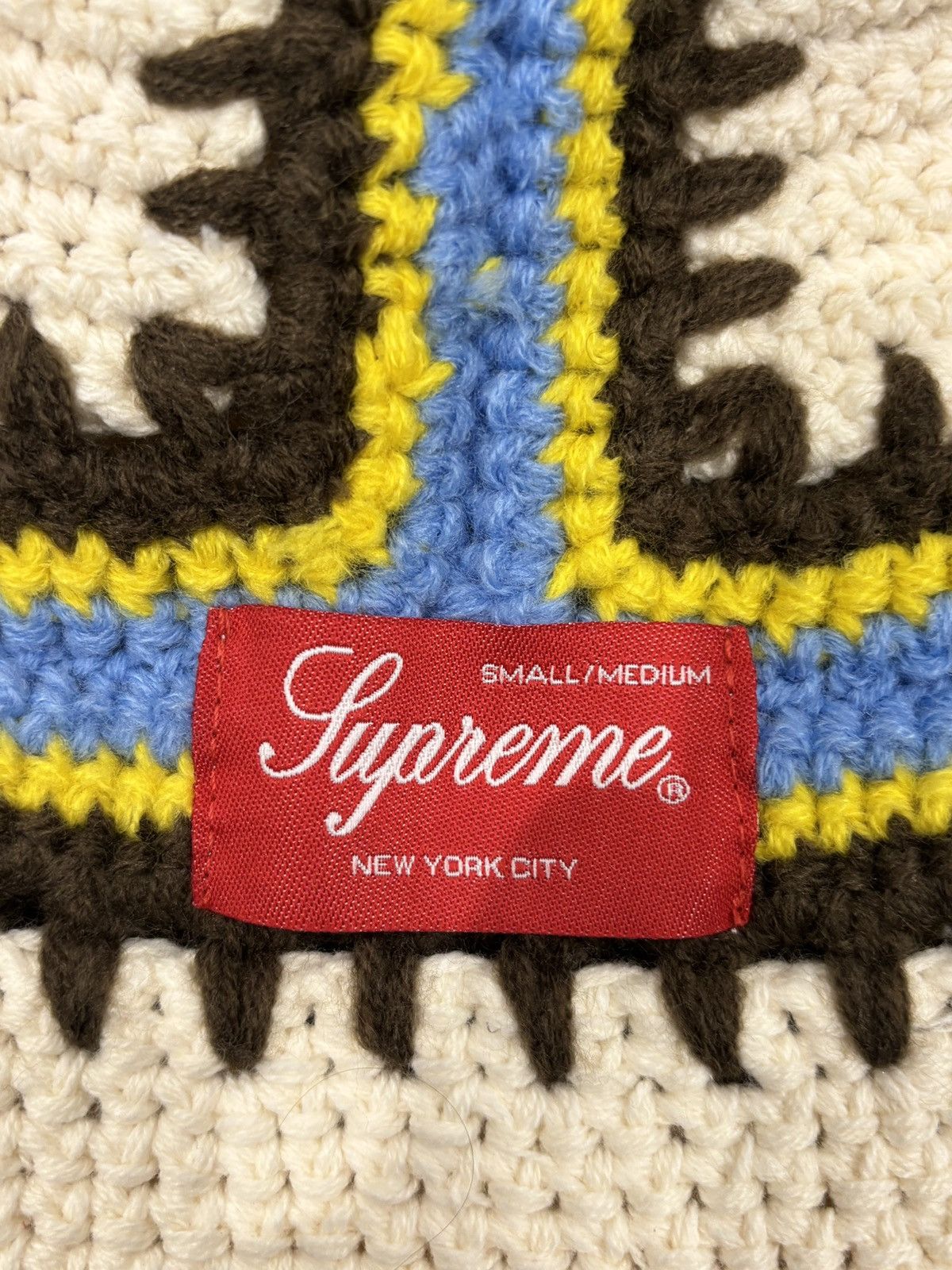 Supreme Supreme Crochet Edge Hat White Size ONE SIZE - 3 Thumbnail