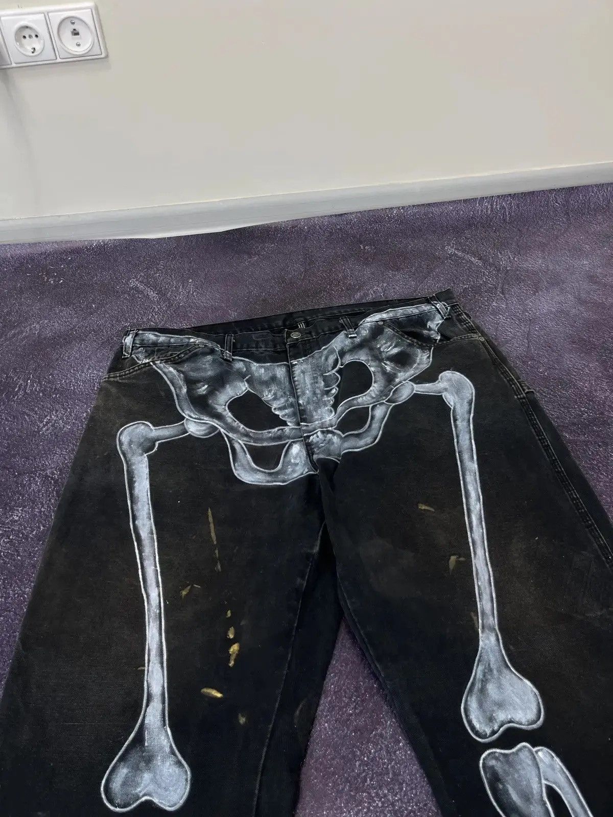 Dickies × Vintage Vintage Dickies Skeleton Custom 1/1 Hype Baggy Pants Size US 42 / EU 58 - 3 Thumbnail