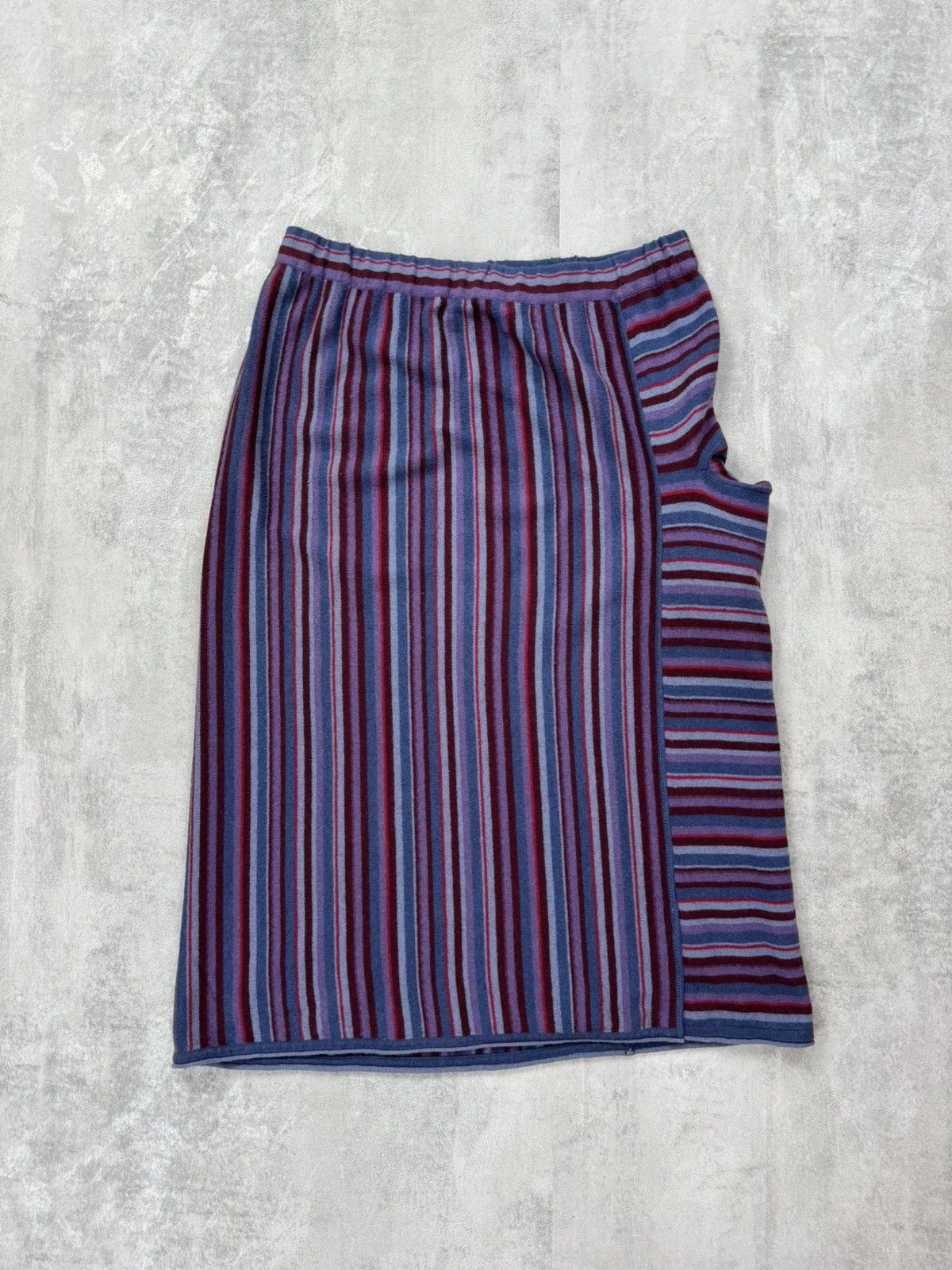 Designer Gudrun Sjoden Knit Skirt Cotton/Wool Womens Large Size 29" - 2 Thumbnail