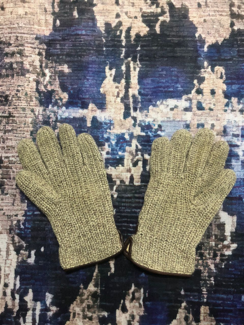 Avirex Avirex Wool Leather Part Gloves Size ONE SIZE - 2 Thumbnail