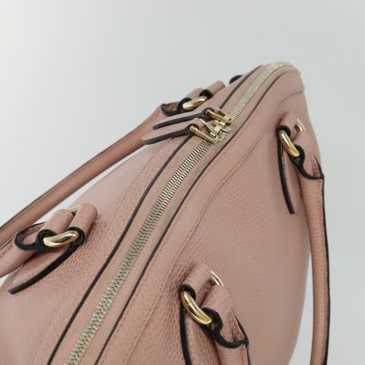 Gucci GUCCI Hand Bag Leather Outlet Pink Gold Size ONE SIZE - 6 Thumbnail