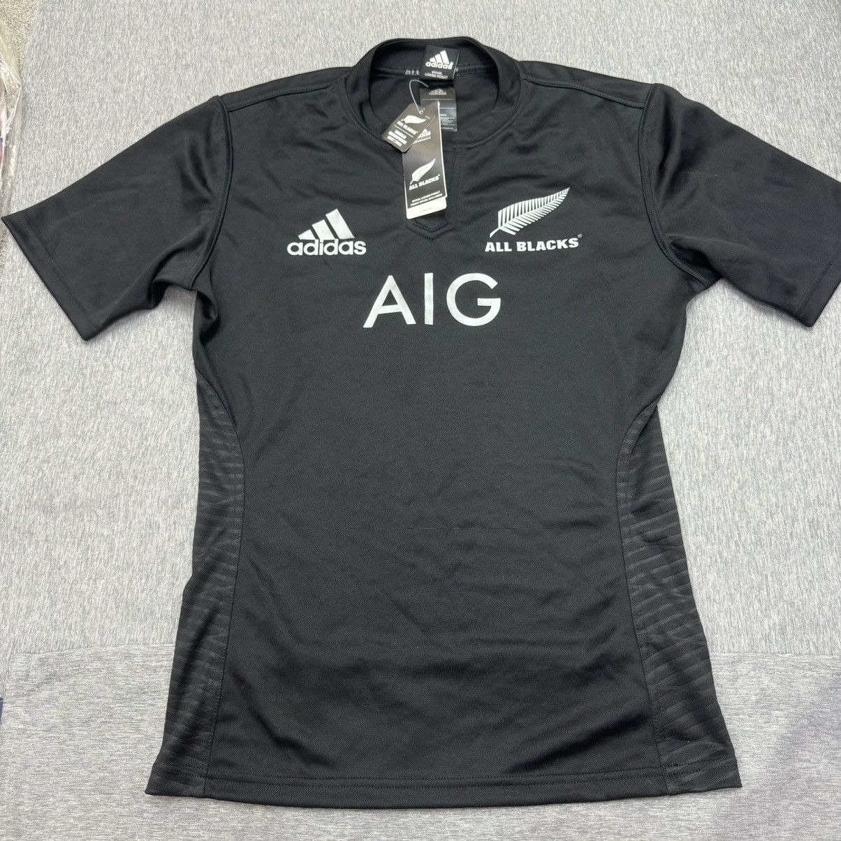 Adidas New zealand all black 2014 rugby shirt (bnwt) Size US S / EU 44-46 / 1 - 1 Thumbnail