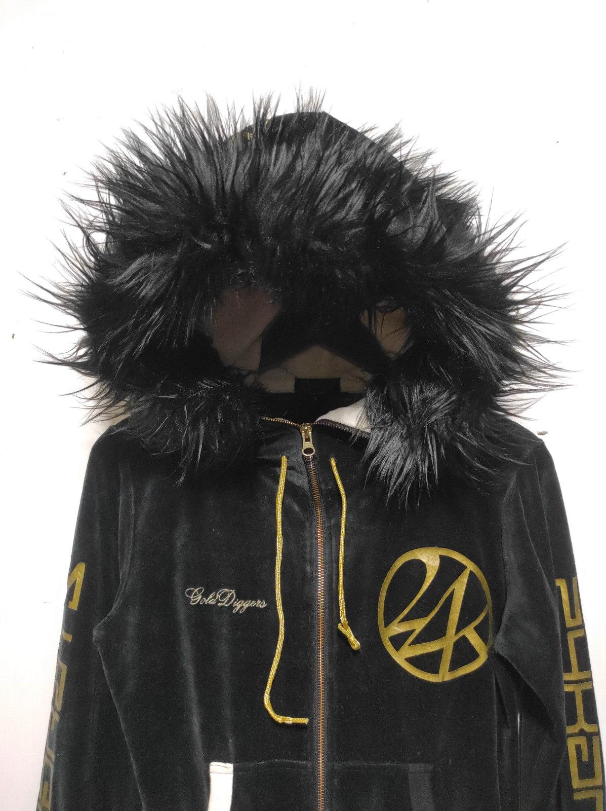 Japanese Brand 24 karat Velvet zip fur hoodie ifsix LGB style Size S / US 4 / IT 40 - 4 Thumbnail