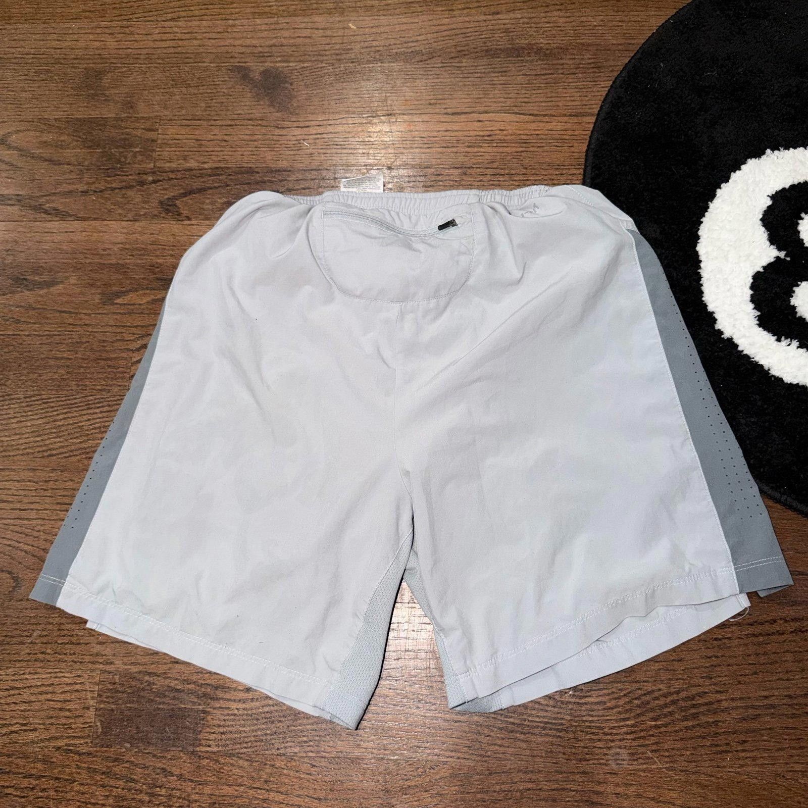 Nike Nike Dri-Fit Gray Contrast Running Shorts Mens SM Y2K 90s Size US 30 / EU 46 - 5 Thumbnail