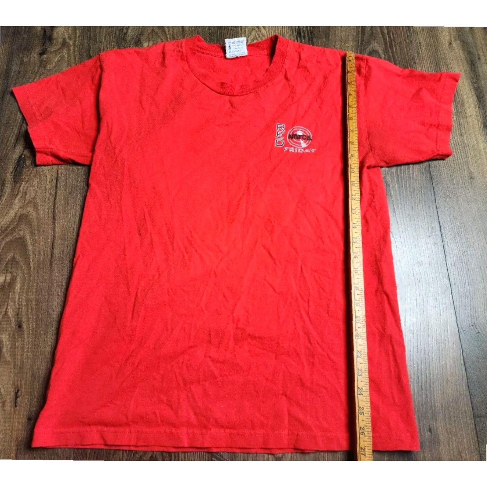 Doublet Mens Red Bayside NATCA Union T Shirt Double Sided Short Sleeve Large Cotton Size US L / EU 52-54 / 3 - 3 Thumbnail