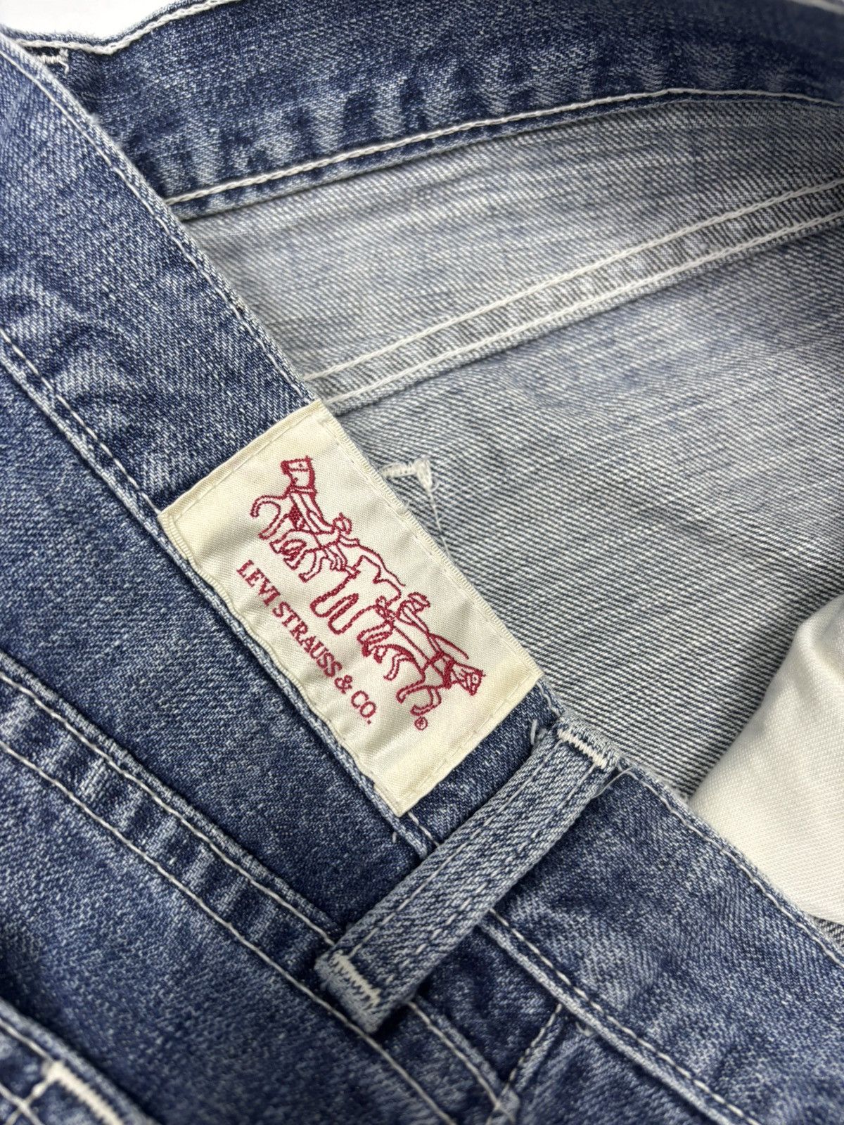 If Six Was Nine 💥Flare Levis 90s Strauss Co Bootcut Denim Jeans Flared Size US 31 - 10 Thumbnail