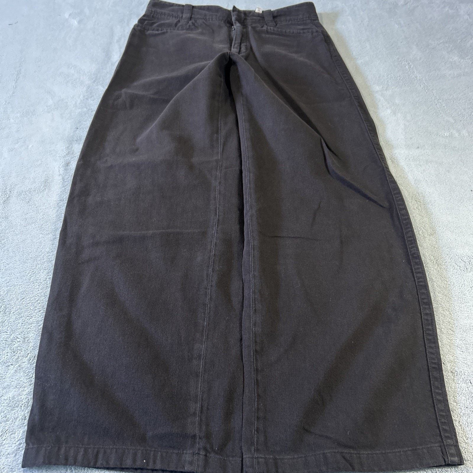 Vince Beyond Baggy Linen Jeans Womens 4 29x28 Hamilton Wide Black Size 27" / US 4 / IT 40 - 3 Thumbnail