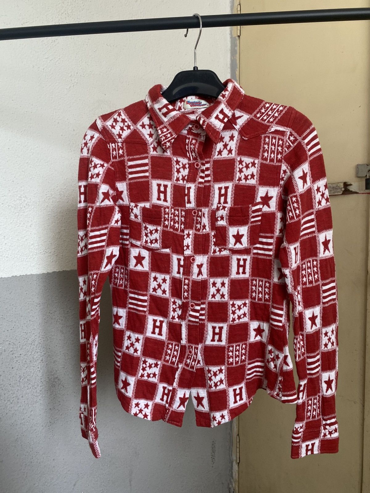 Hysteric Glamour Hysteric Glamour Red Button Up Shirt Size ONE SIZE - 3 Thumbnail