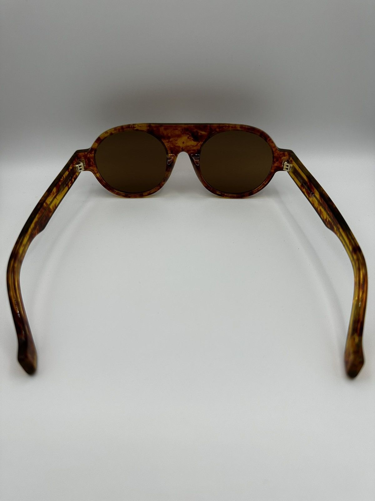 Loewe Loewe Amber Wood Grain Sunglasses Size ONE SIZE - 5 Thumbnail