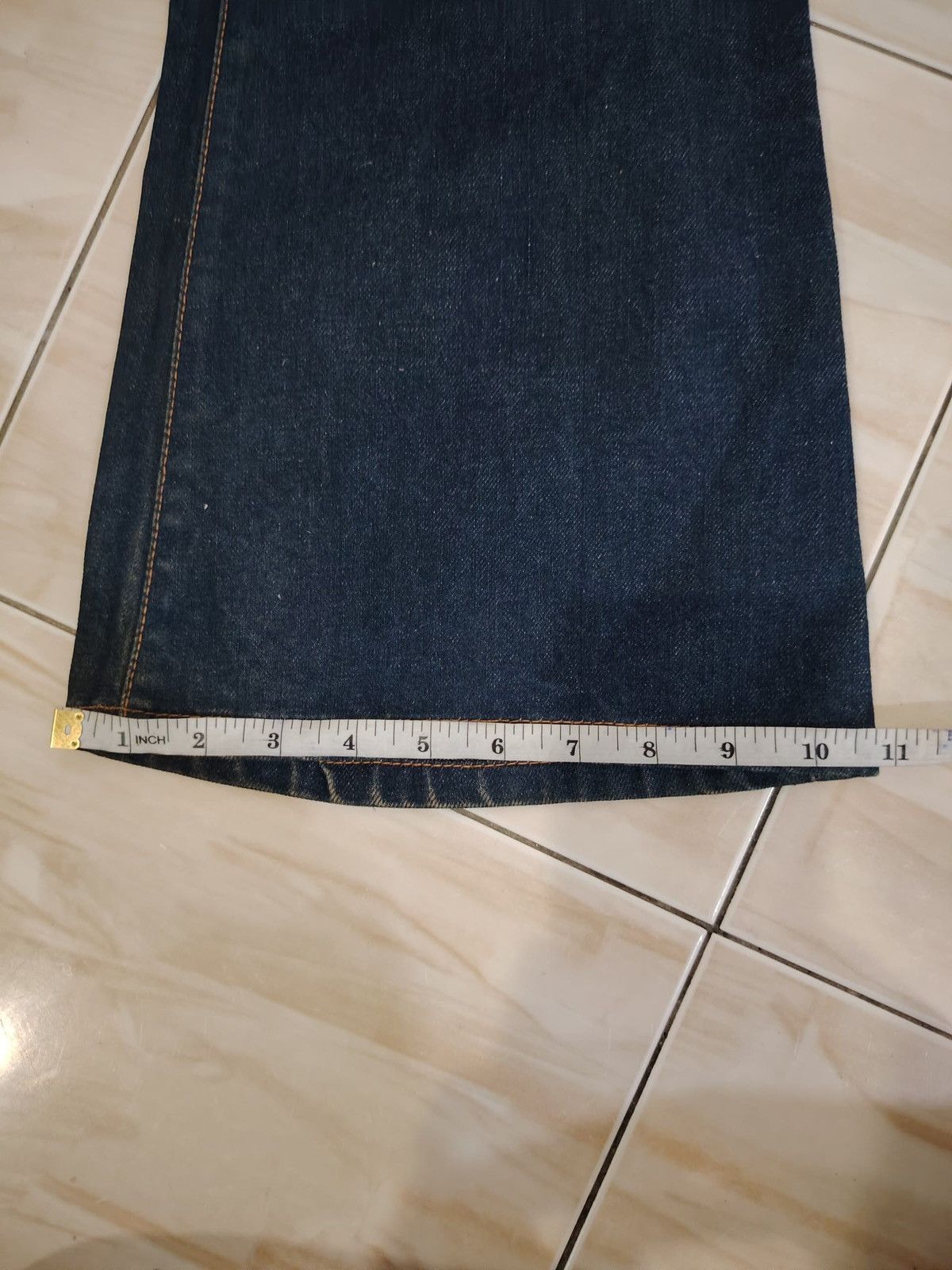 Japanese Brand Distressed dark blue japan jeans Size 30" / US 8 / IT 44 - 13 Thumbnail