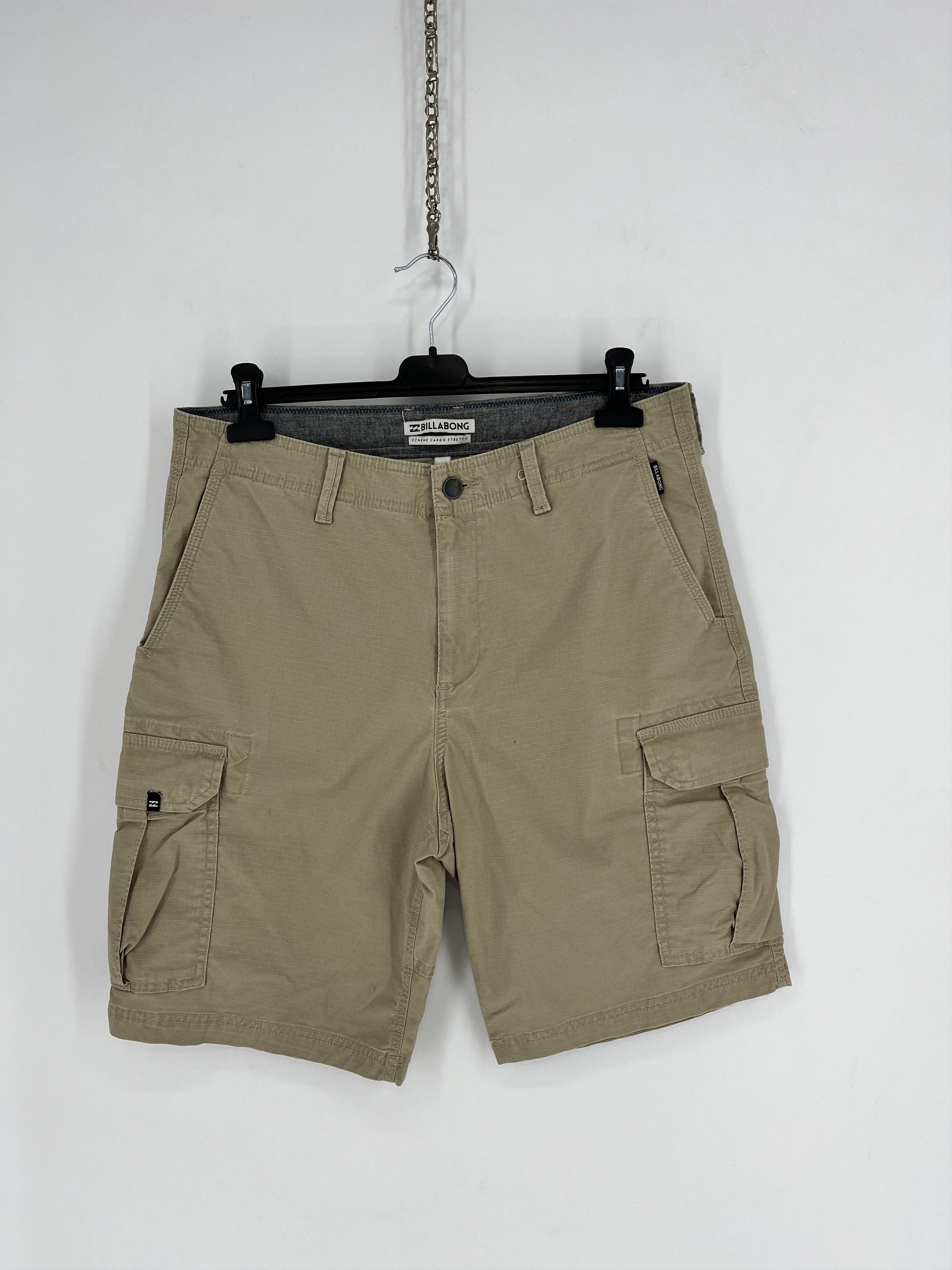 Billabong × Vintage Crazy Vintage Y2K Billabong Cargo Shorts Baggy Skater Grunge Size US 33 - 2 Thumbnail